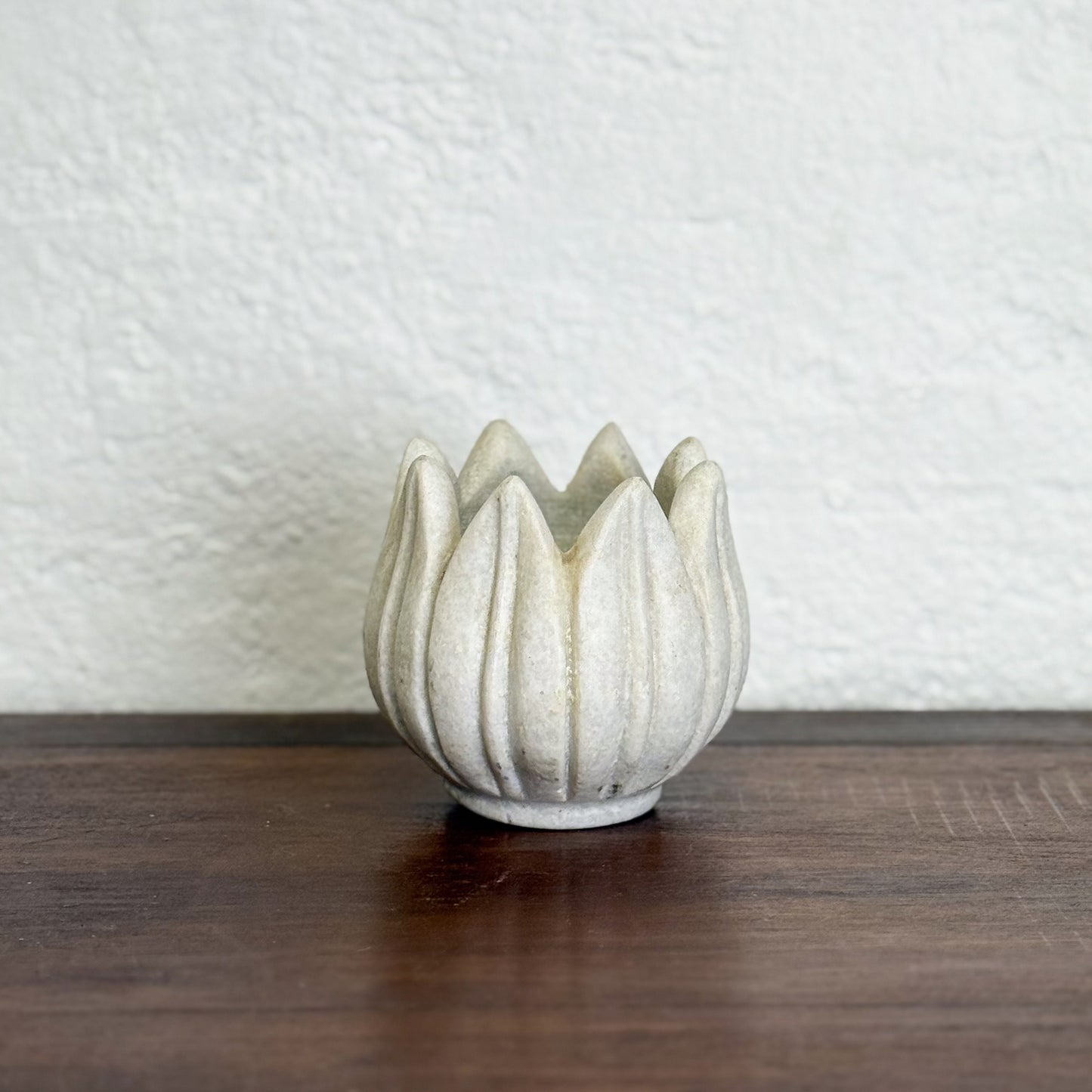Marble Frangipani Candle Holder