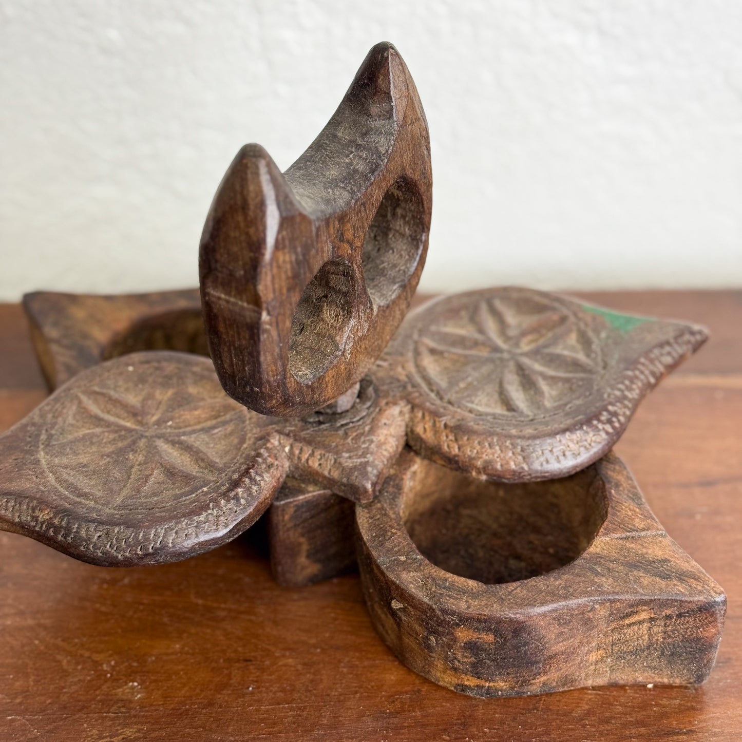 Carved Double Spice Box I