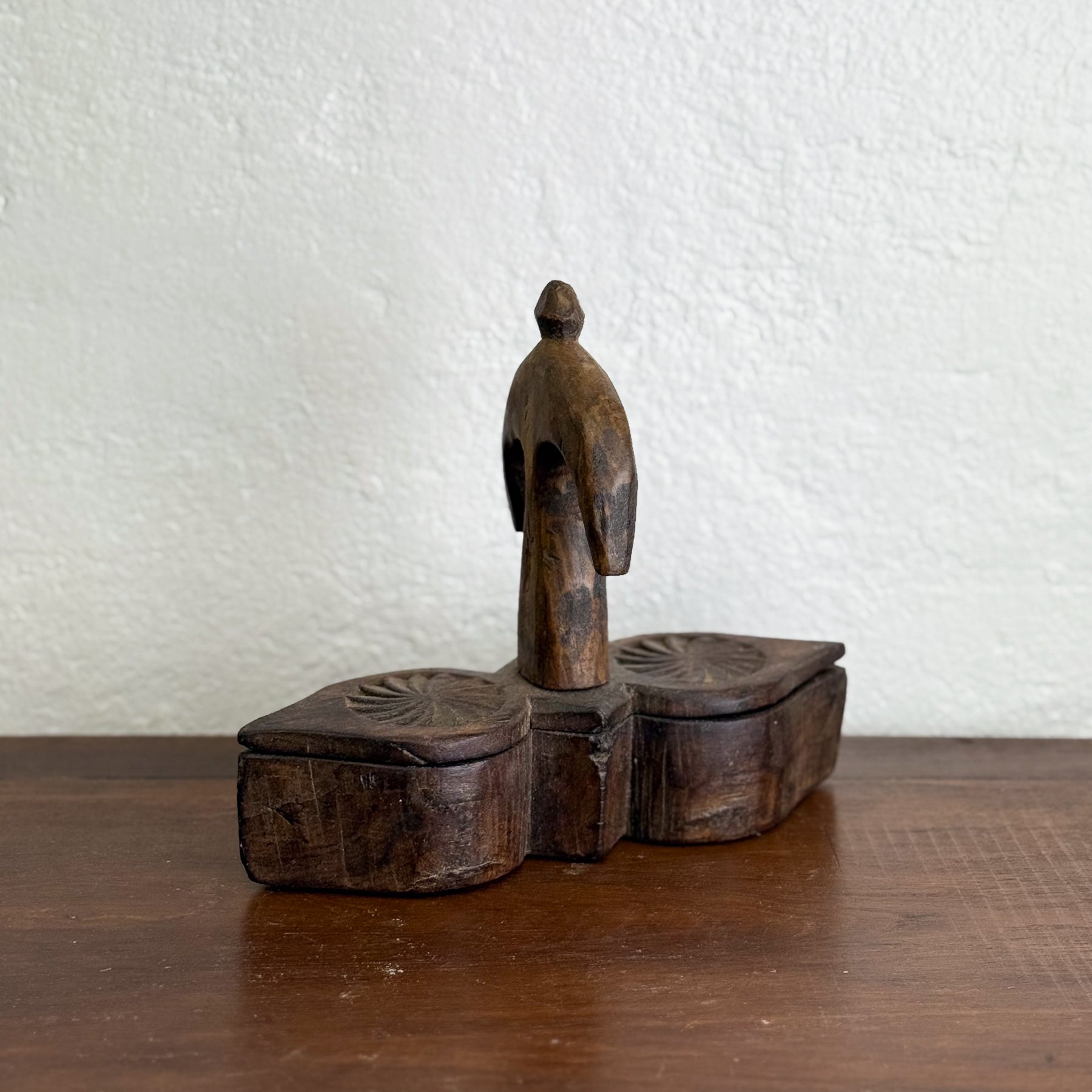 Carved Double Spice Box II