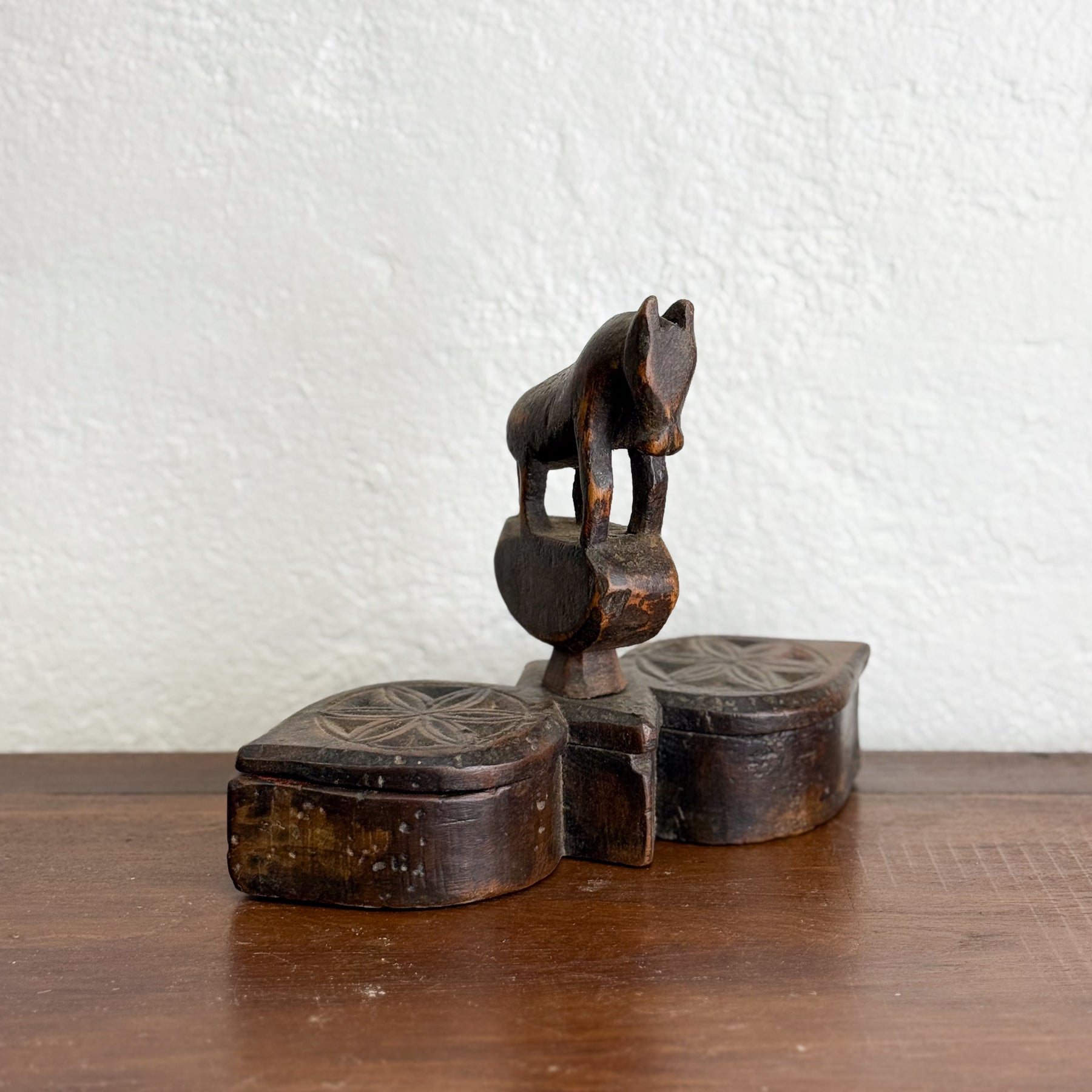 Carved Double Spice Box IV