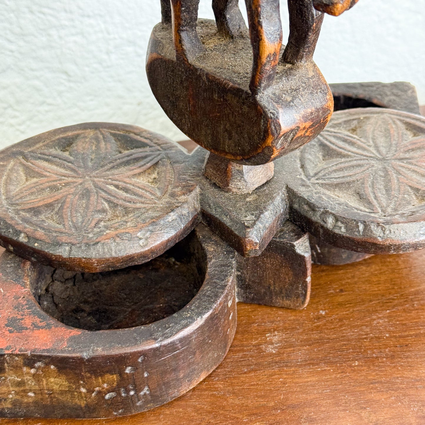 Carved Double Spice Box IV