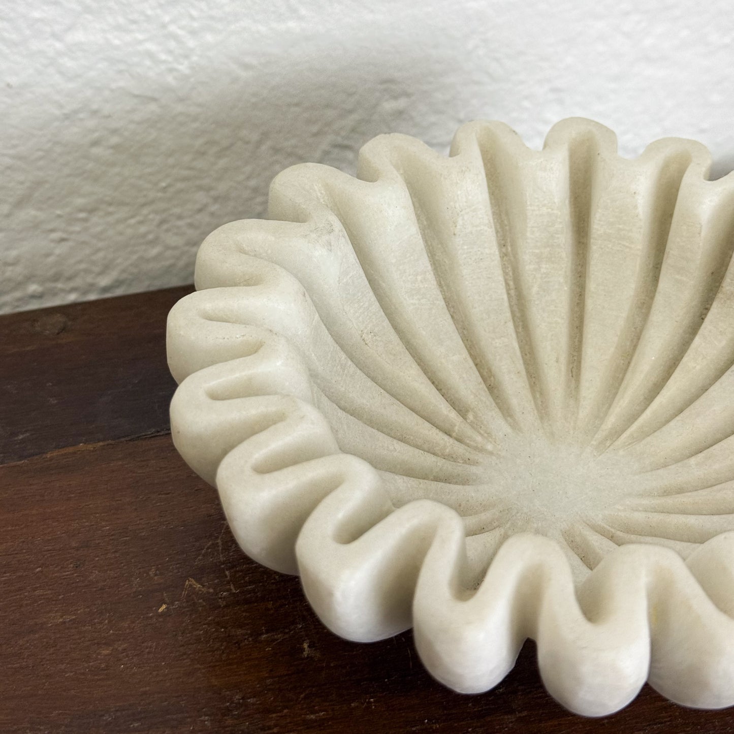 Ruffled Marble Bowl