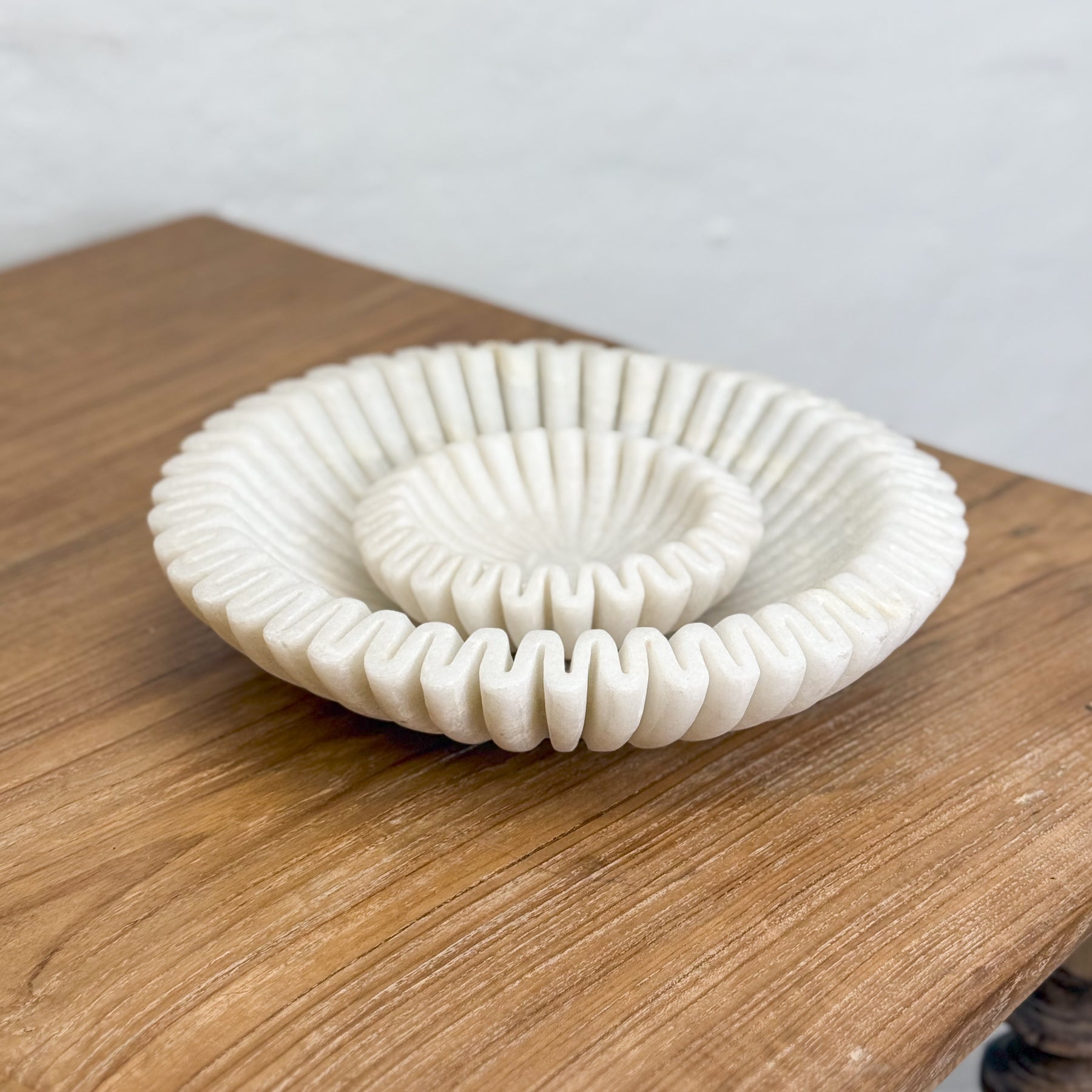 Ruffled Marble Bowl