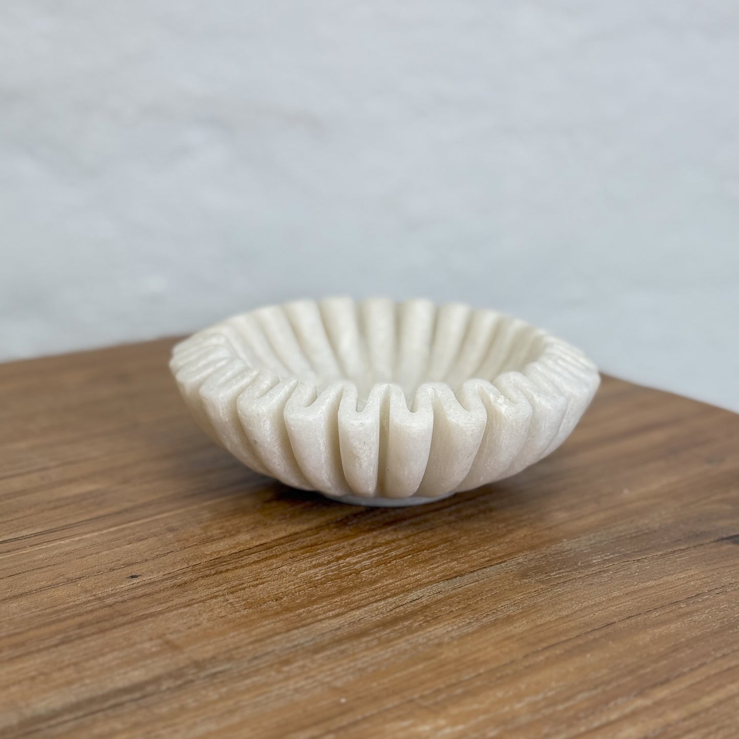 Ruffled Marble Bowl