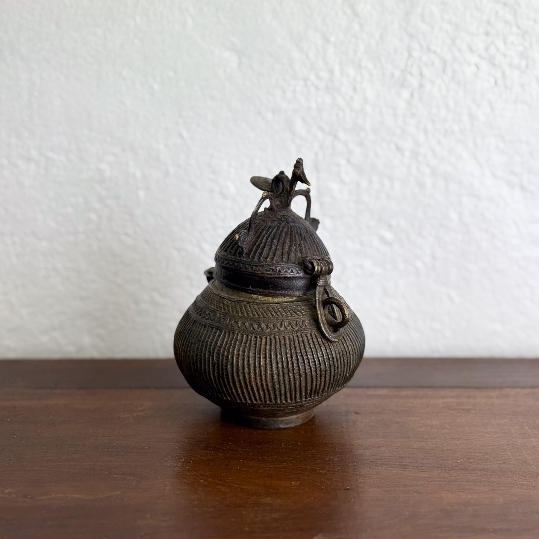 Lidded Brass Snuff Pot II