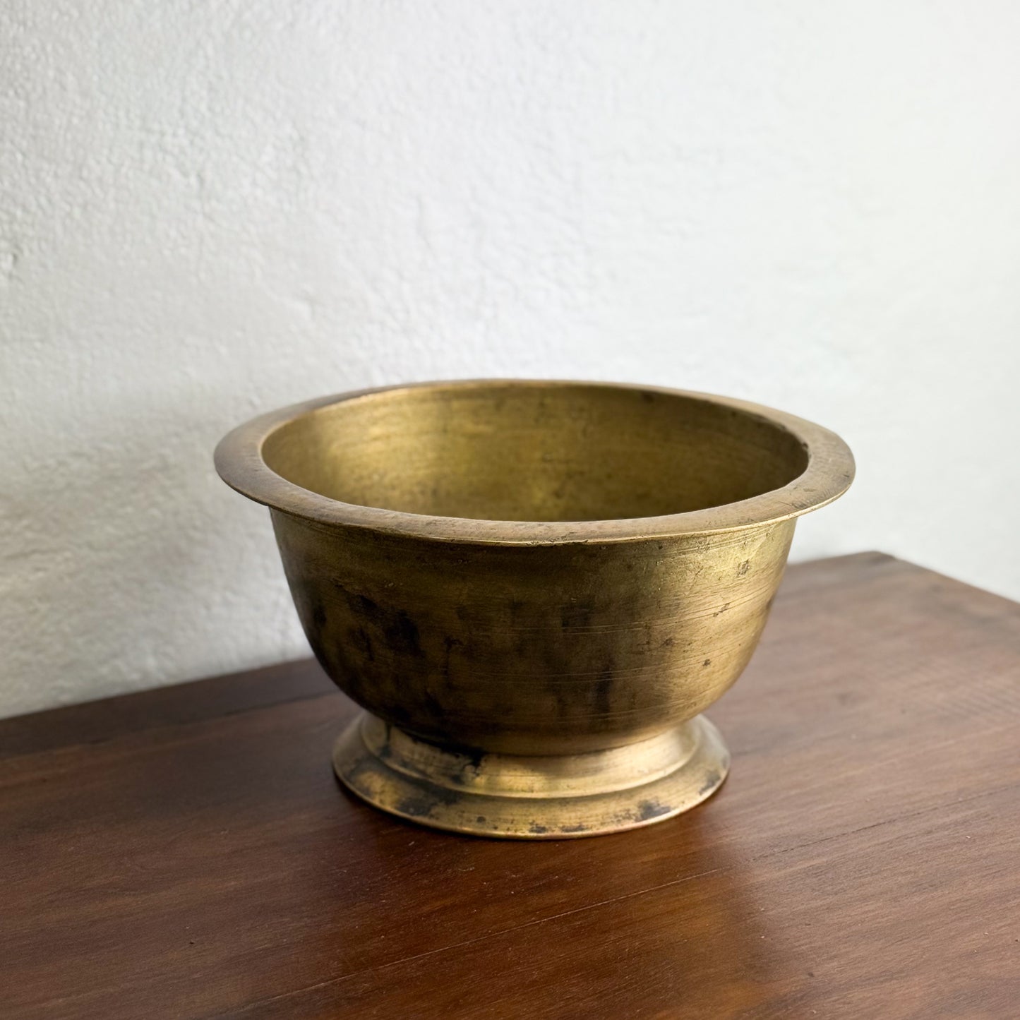 Footed Brass Bowl