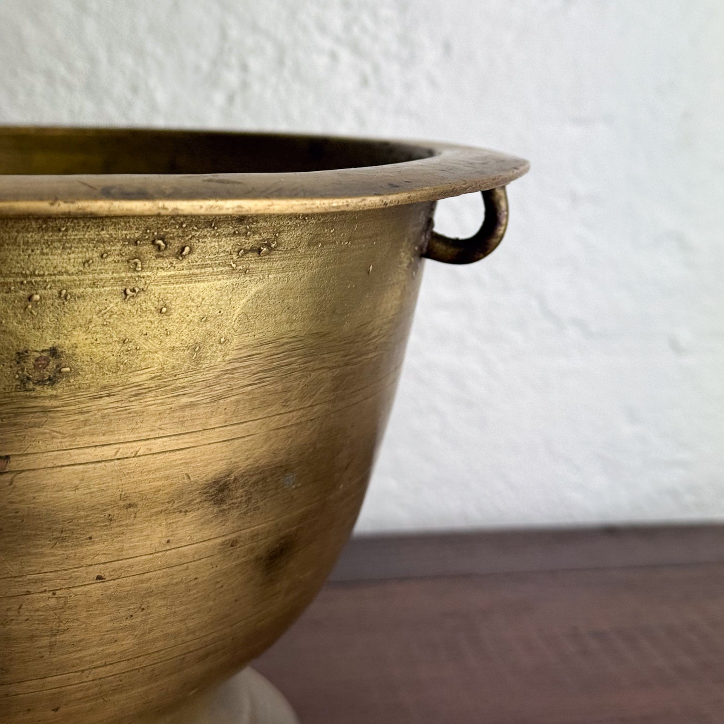 Footed Brass Bowl