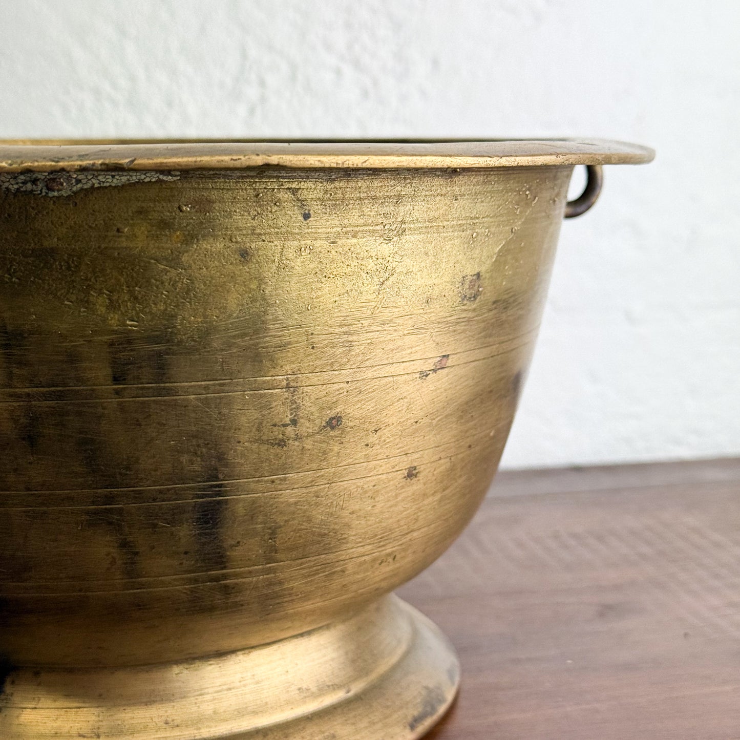Footed Brass Bowl