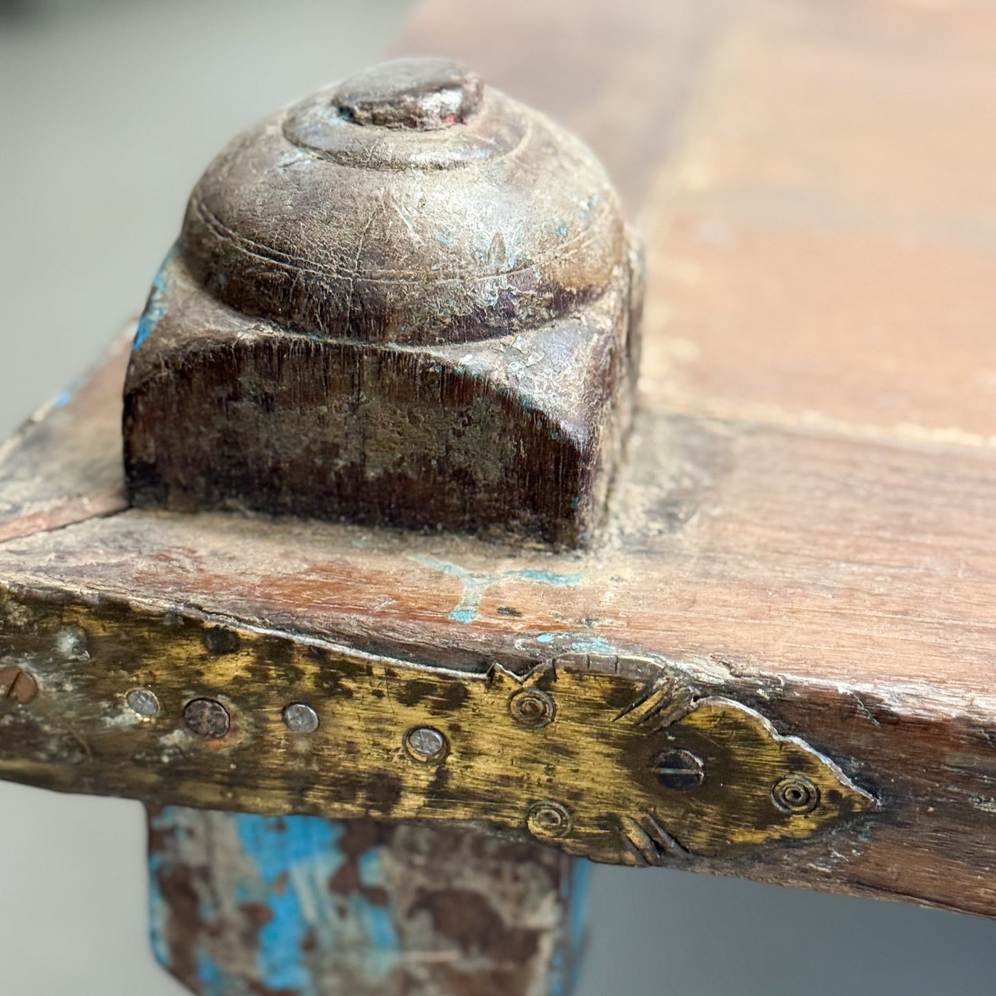 Vintage Teak Weaving Table