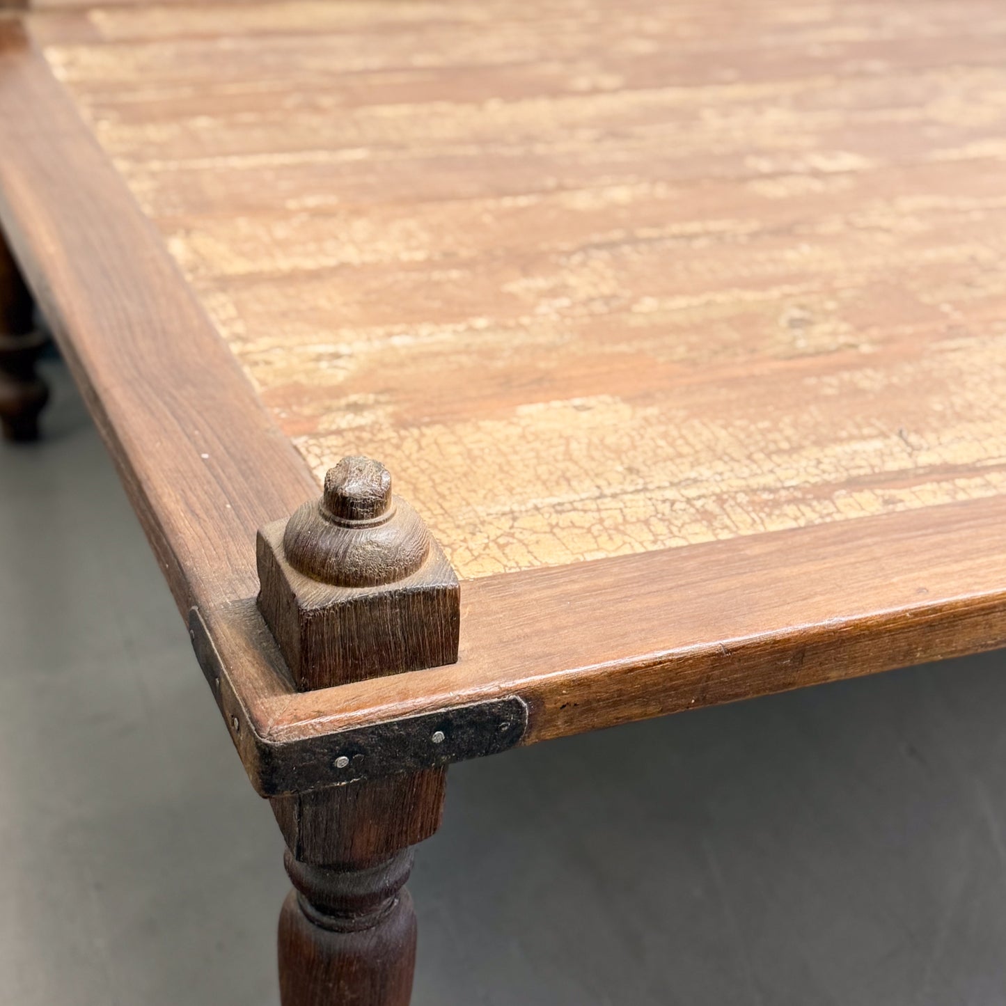 Vintage Teak Weaving Coffee Table