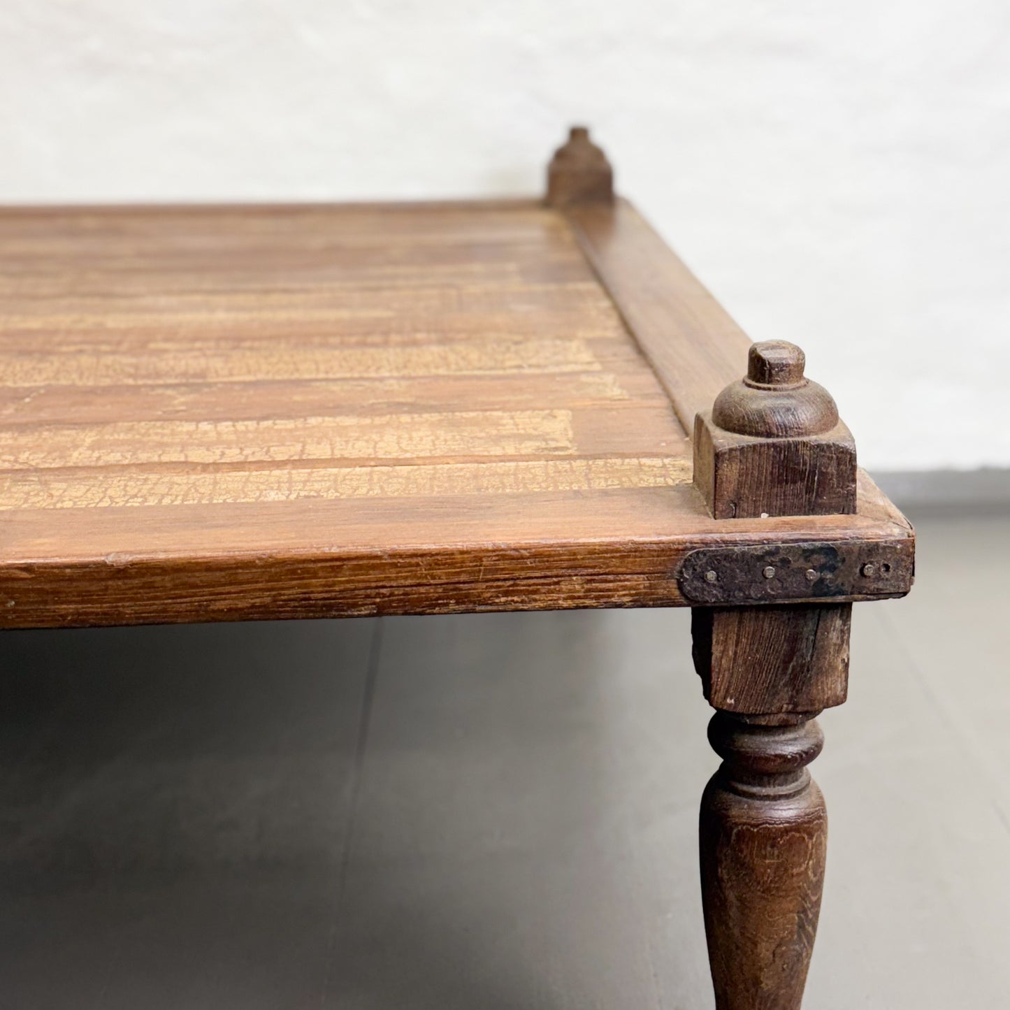 Vintage Teak Weaving Coffee Table
