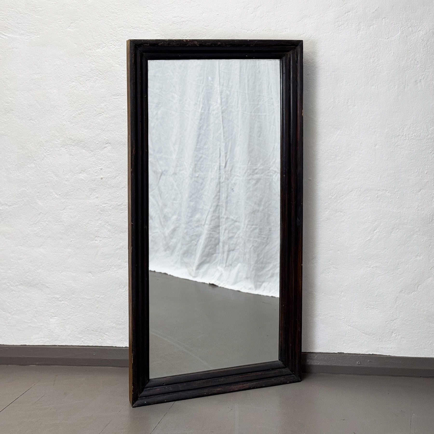 Simple Teak Framed Mirror II
