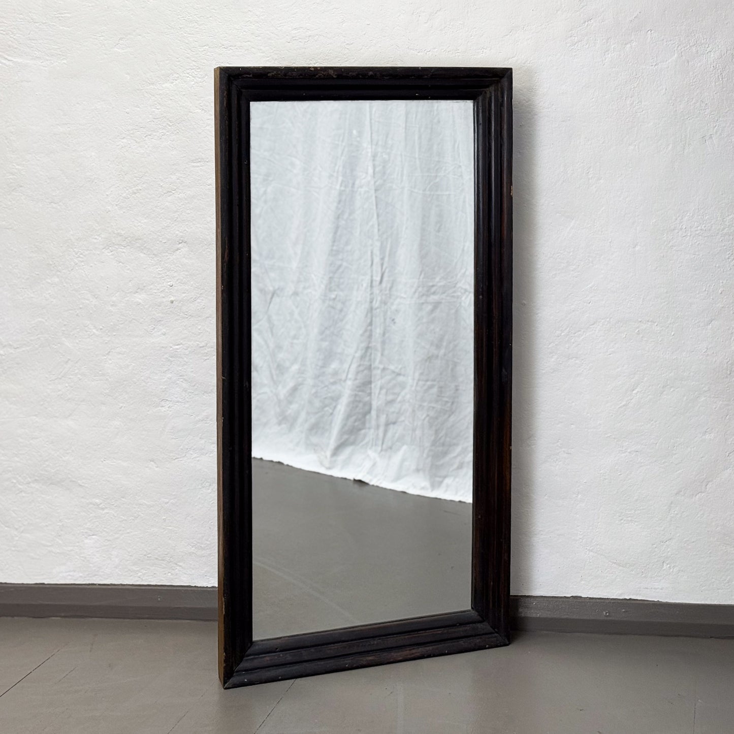 Simple Teak Framed Mirror II