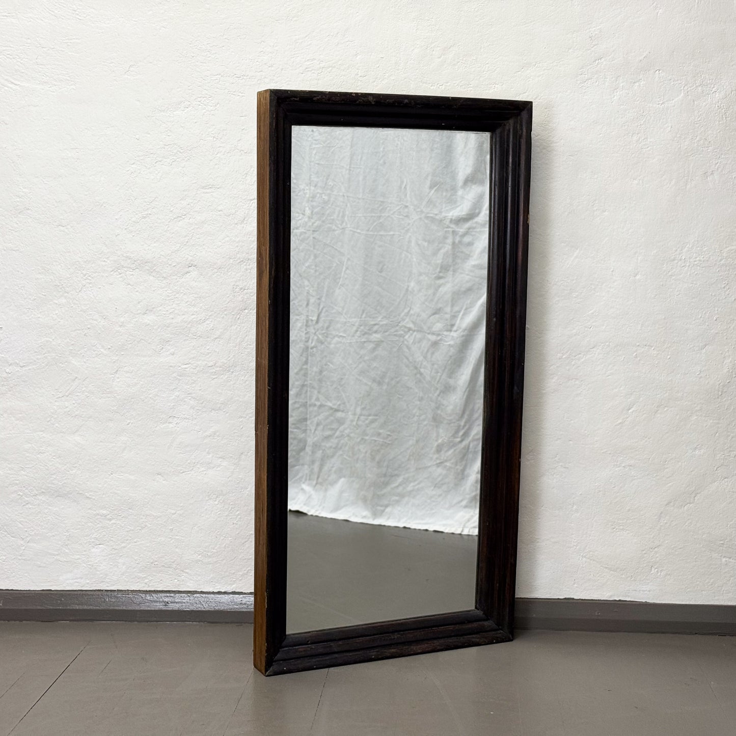 Simple Teak Framed Mirror II