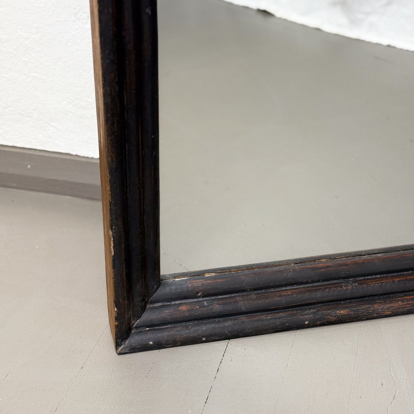 Simple Teak Framed Mirror II