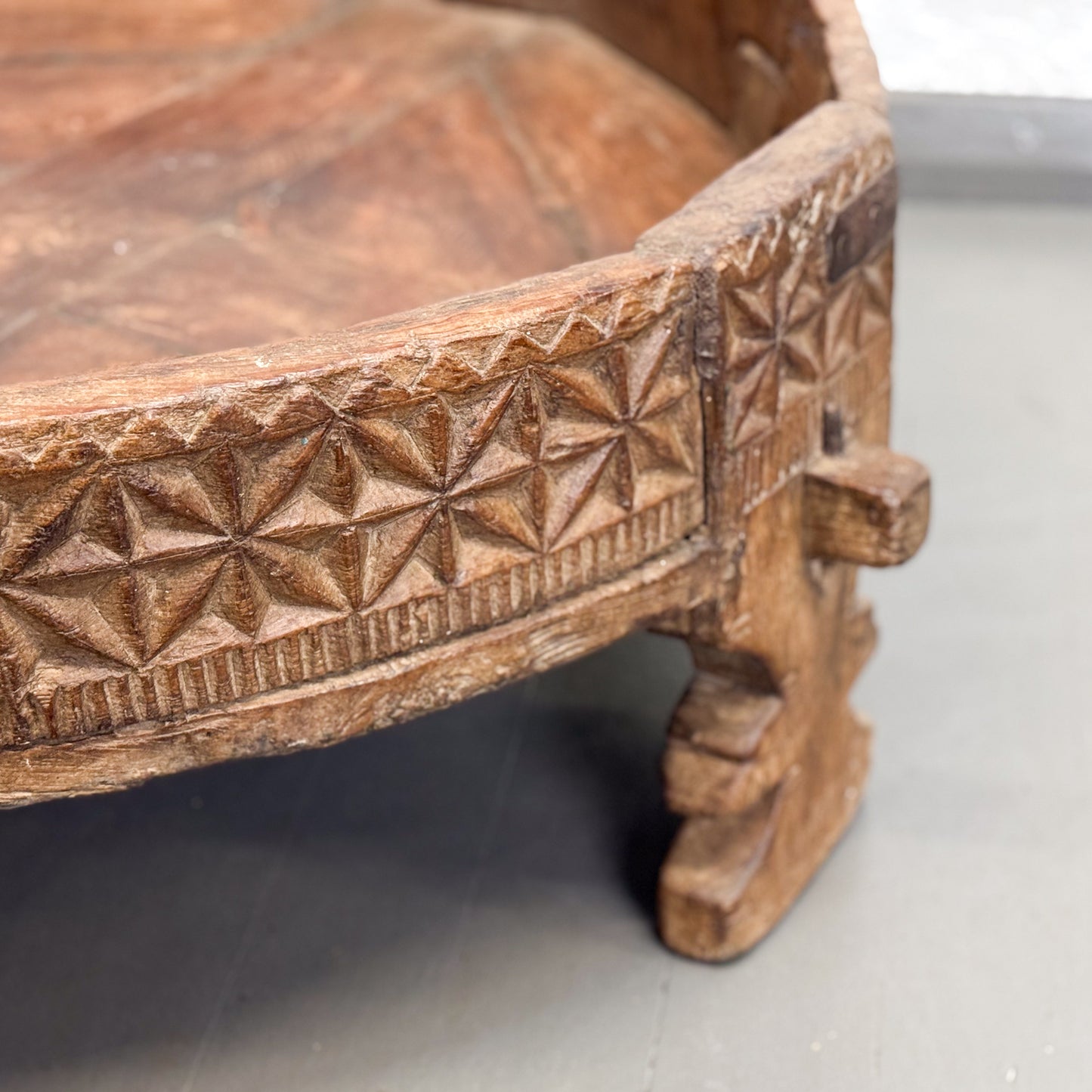 Carved Chakki Grinder I
