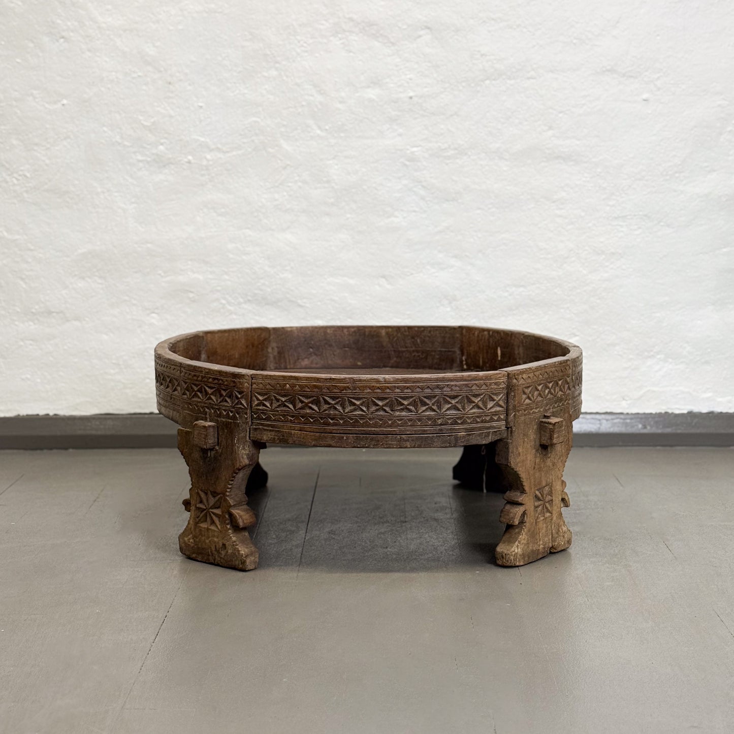 Carved Chakki Grinder III