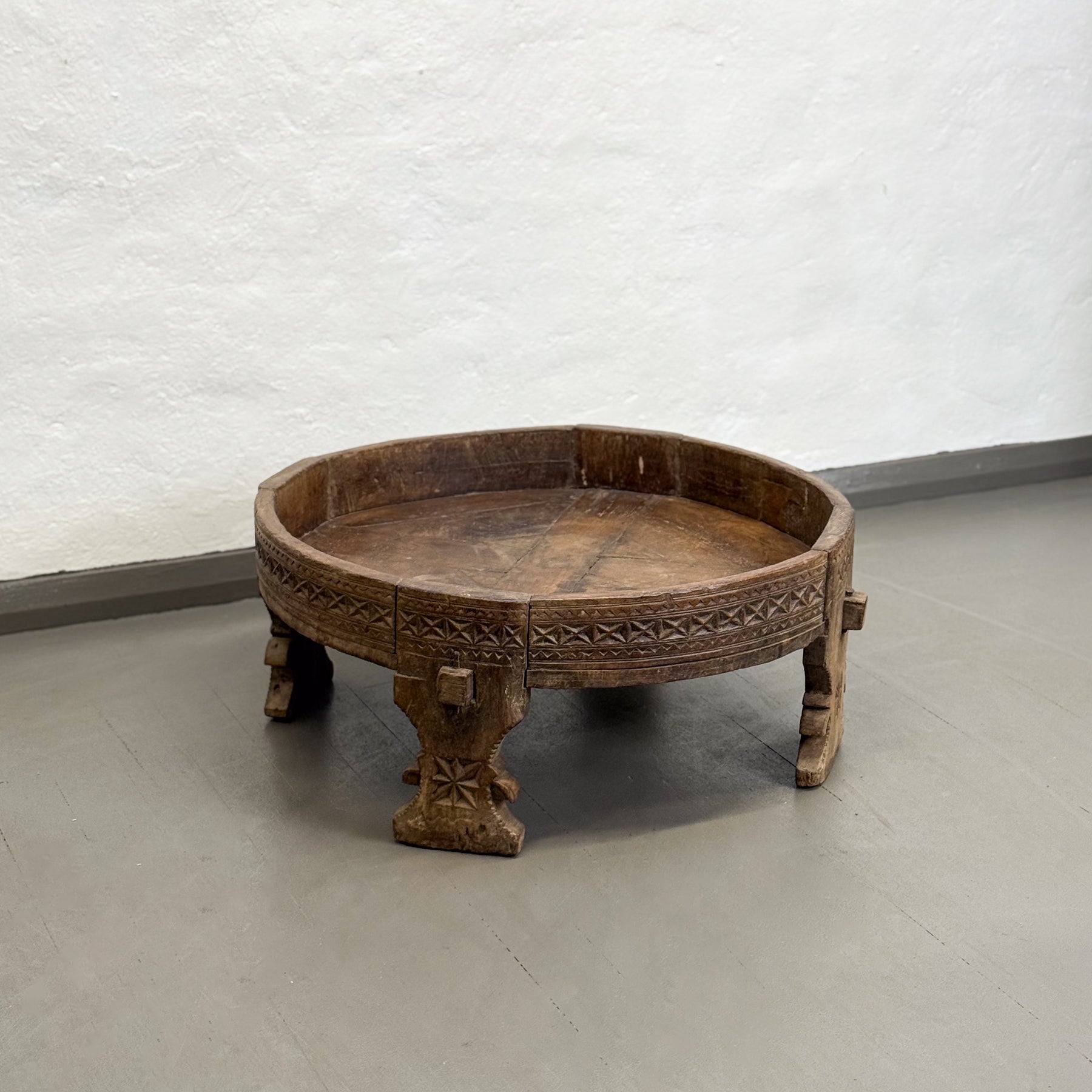 Carved Chakki Grinder III