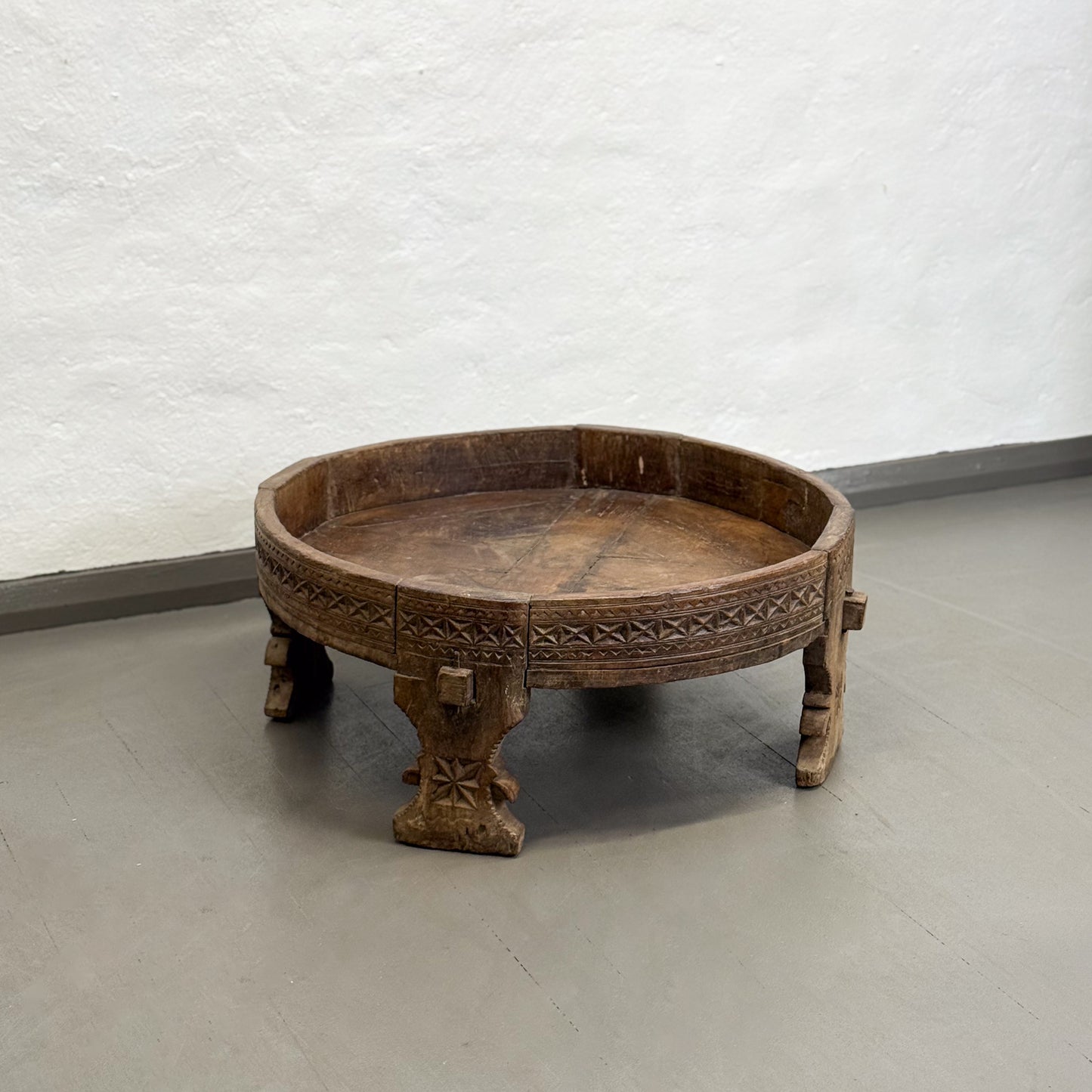 Carved Chakki Grinder III