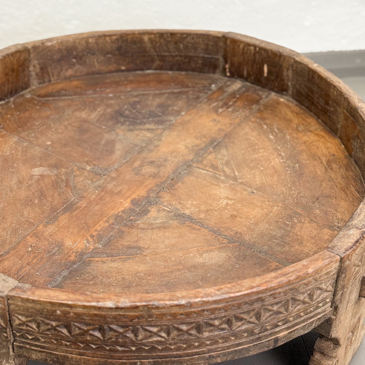 Carved Chakki Grinder III