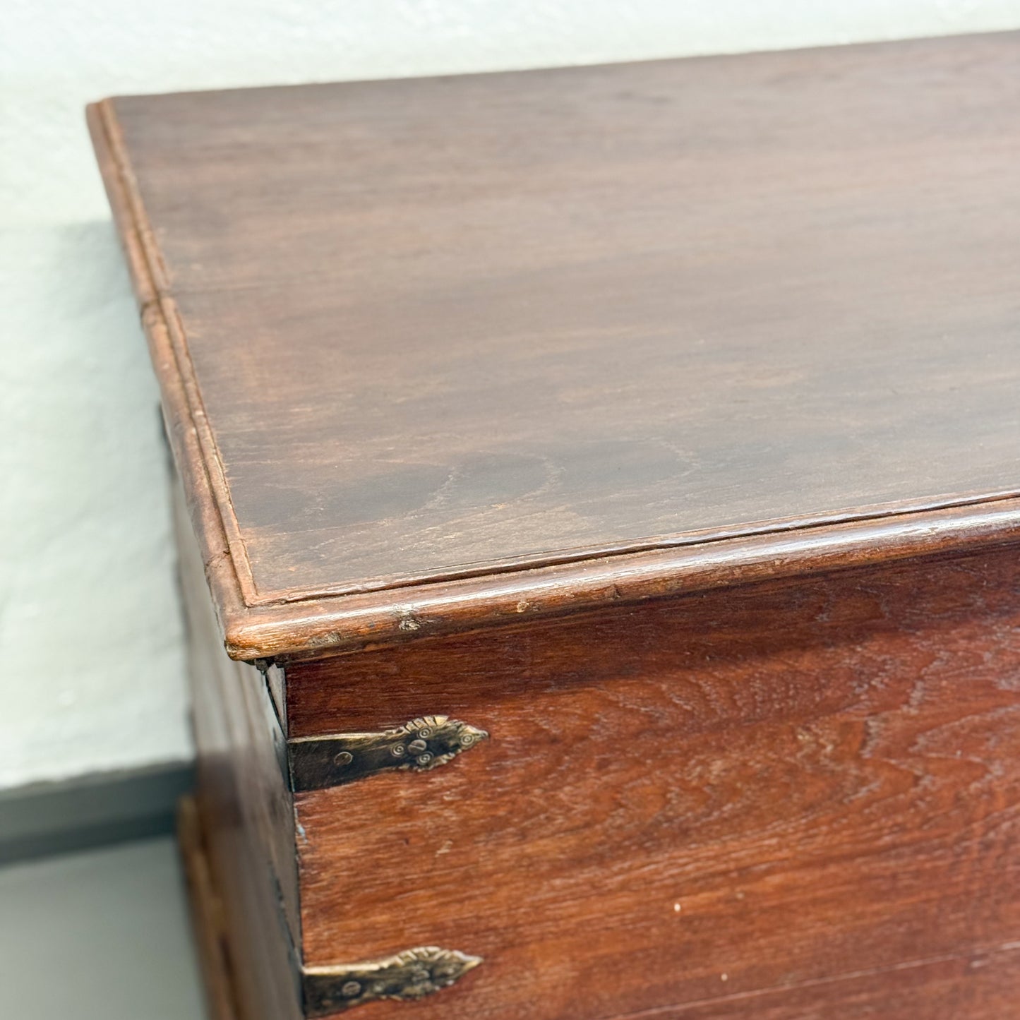 Timber Chest with Brass Details
