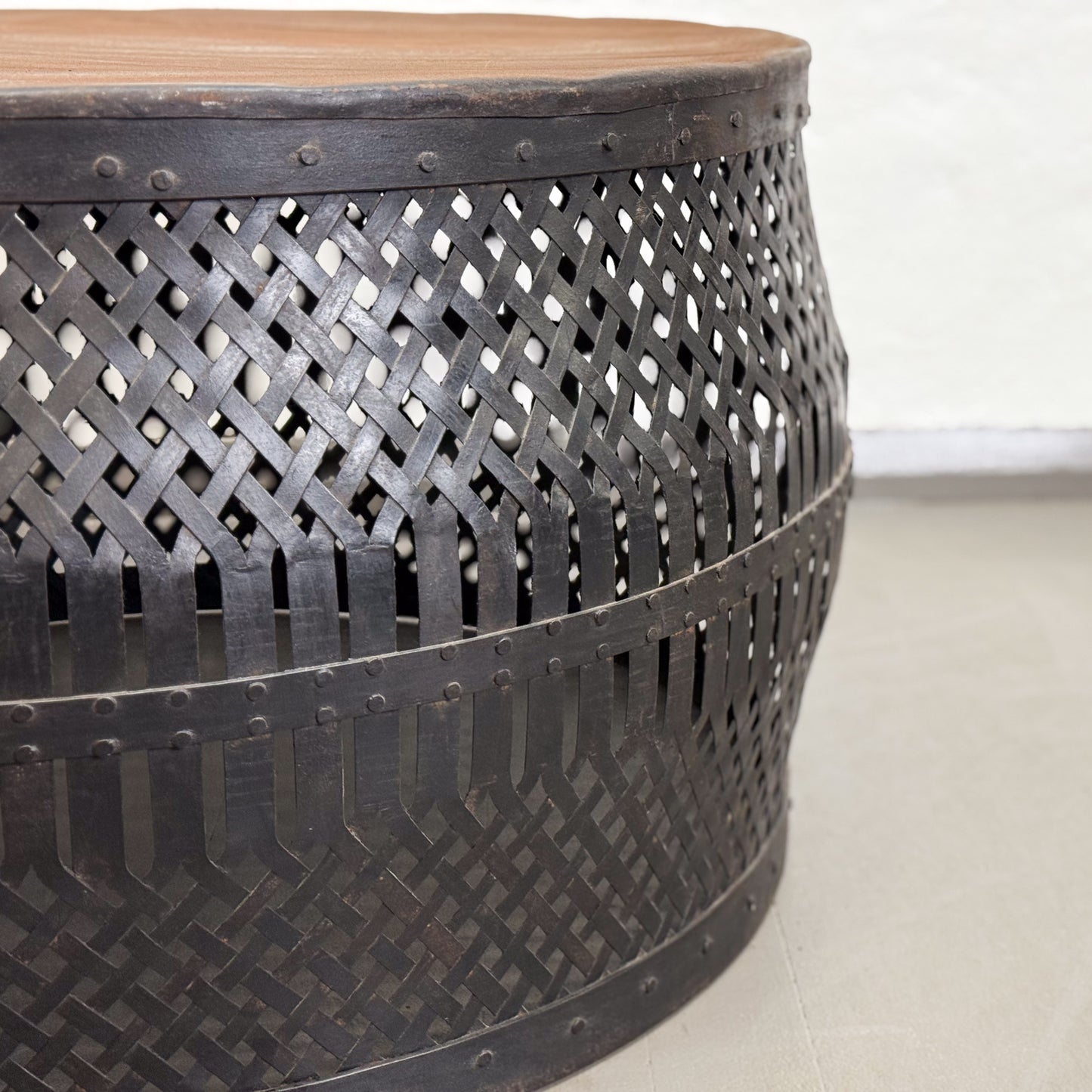 Jali Iron Drum Table II