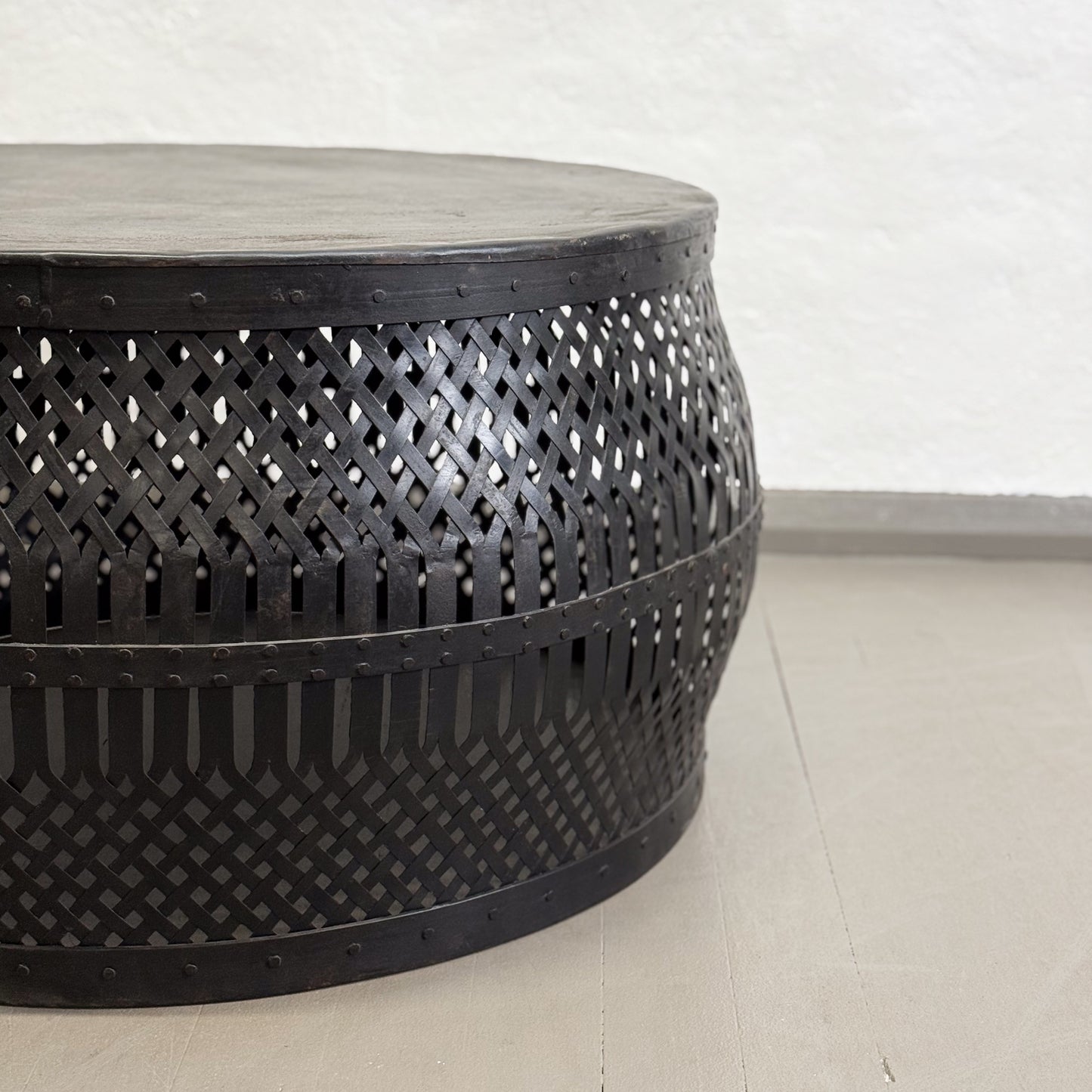 Jali Iron Drum Table III