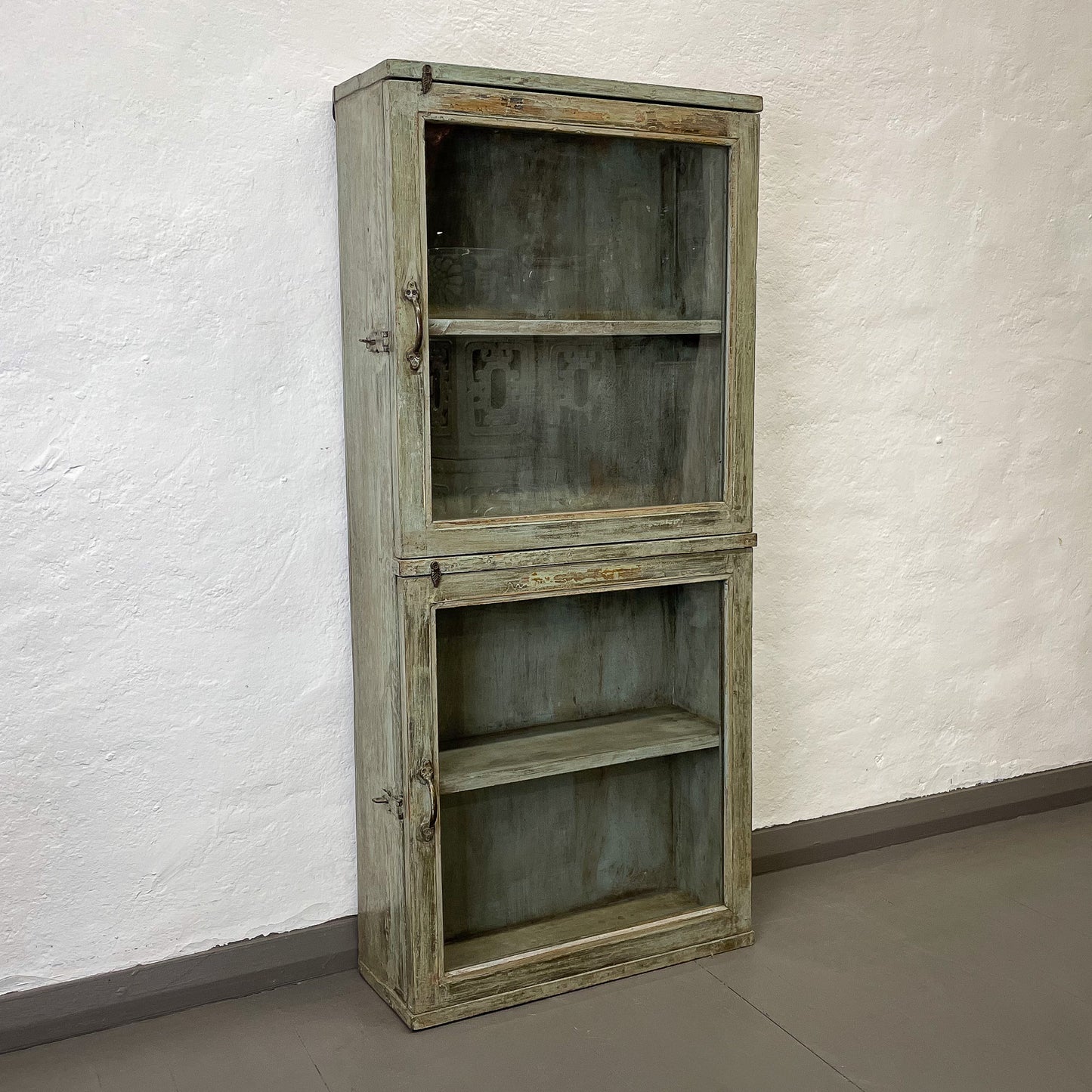 Green Wooden Showcase