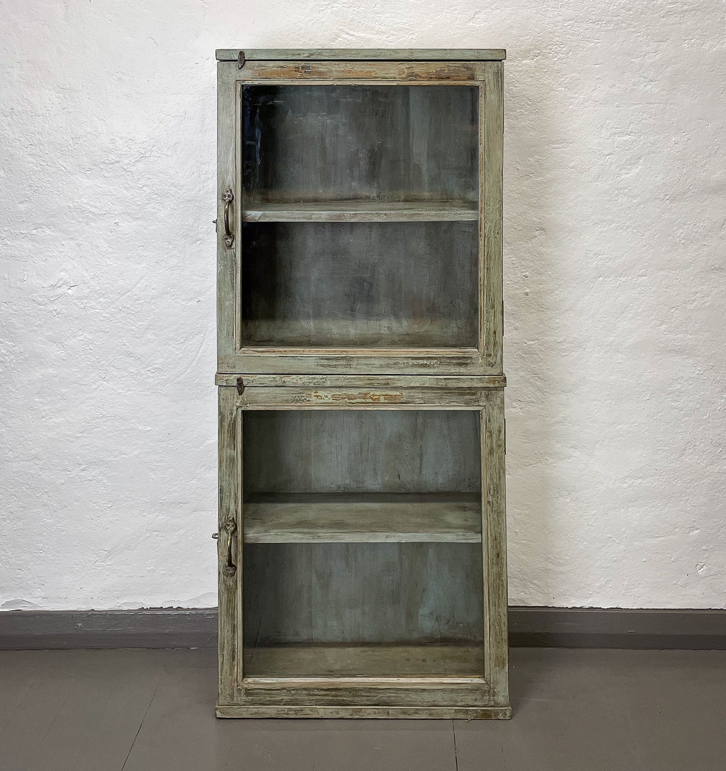 Green Wooden Showcase