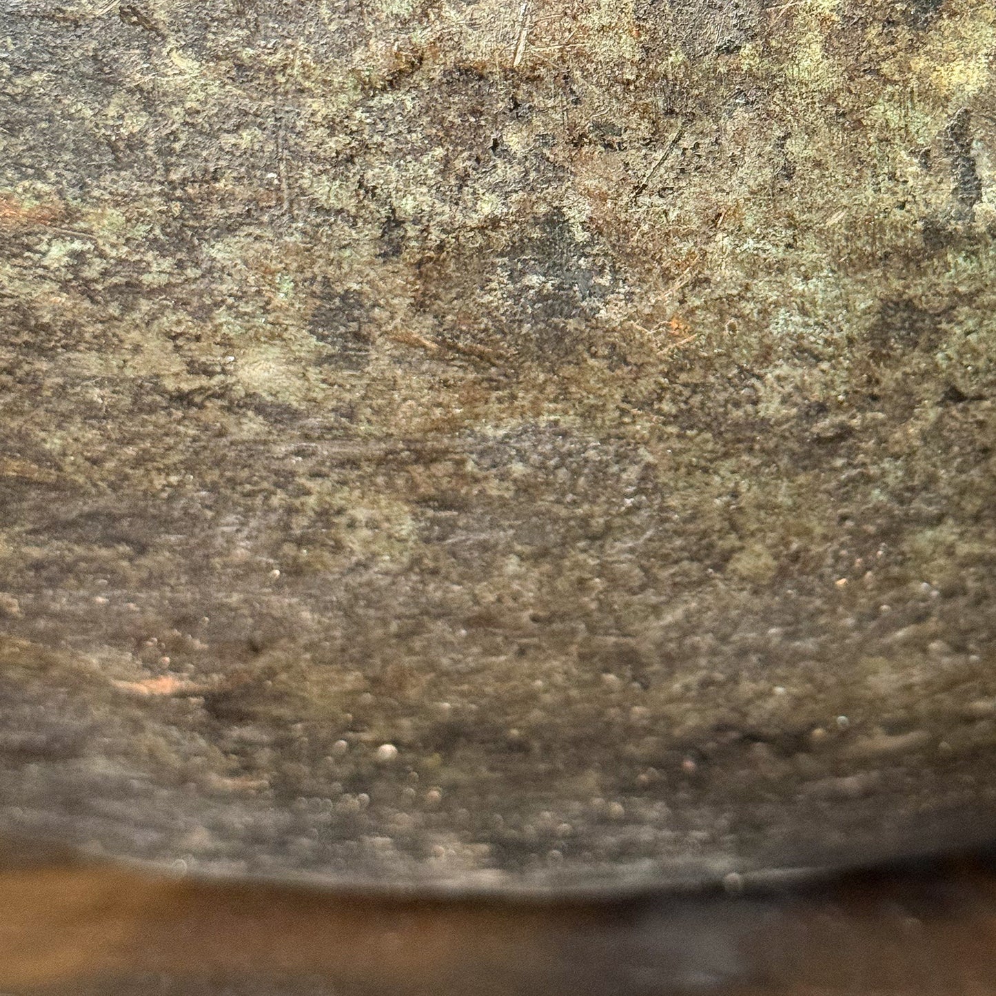 Close-up of a textured stone surface