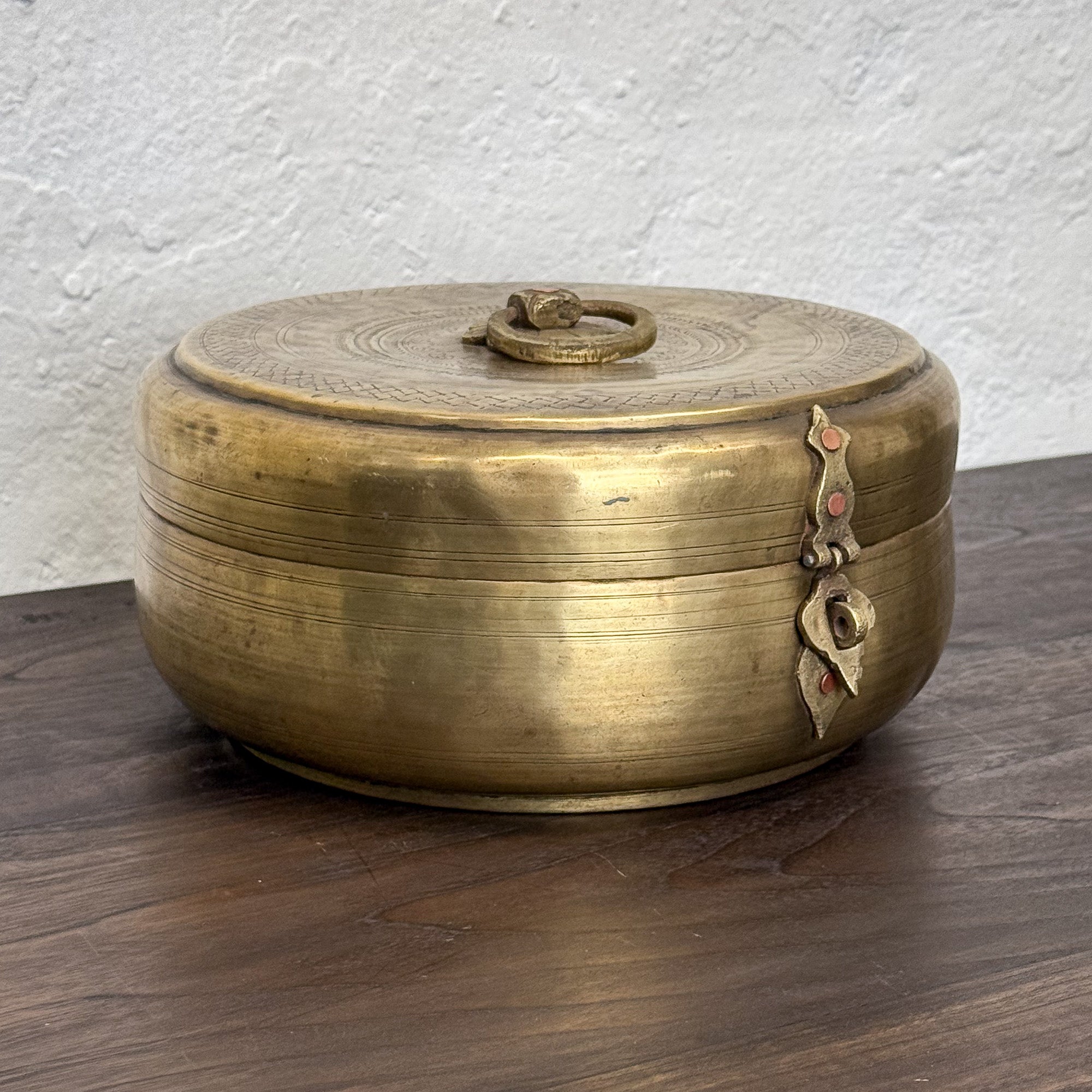 Medium Brass Chapati Box V