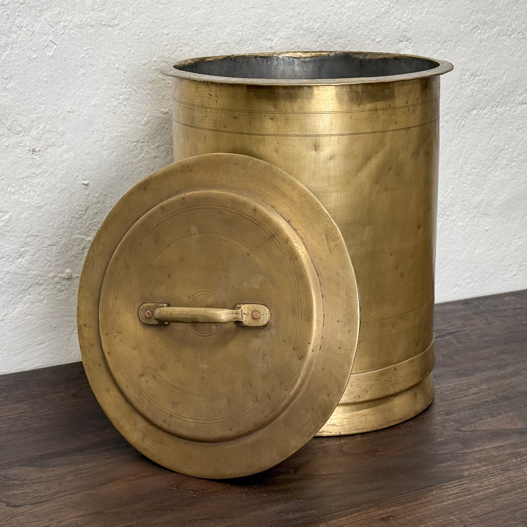 Brass Grain Storage Container