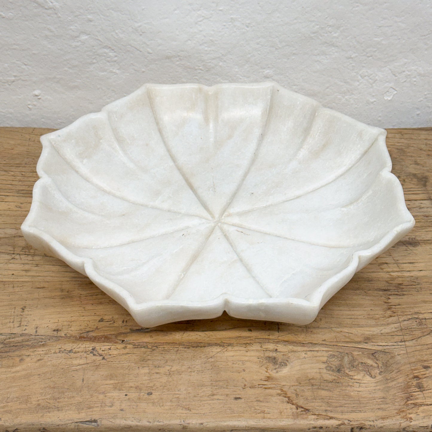 Octagonal Marble Flower Plate