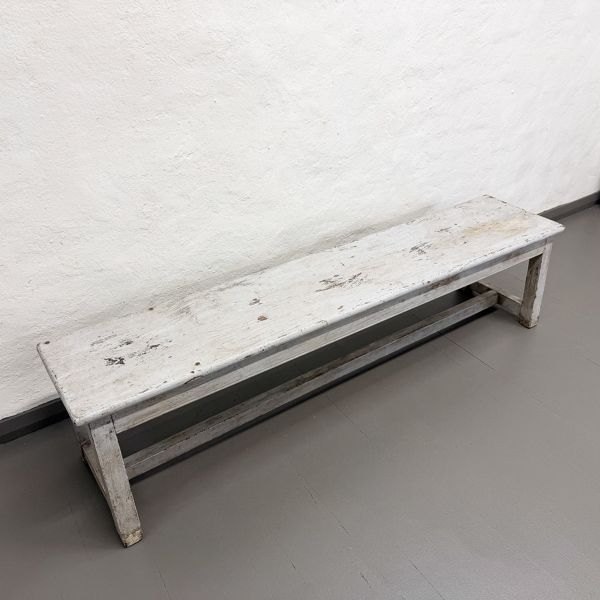 White Timber Bench