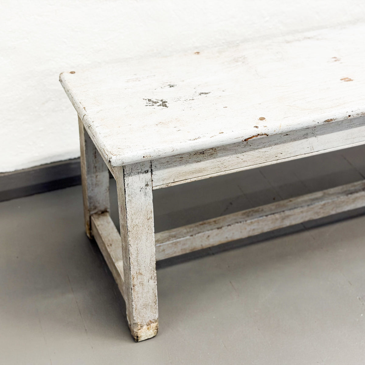 White Timber Bench