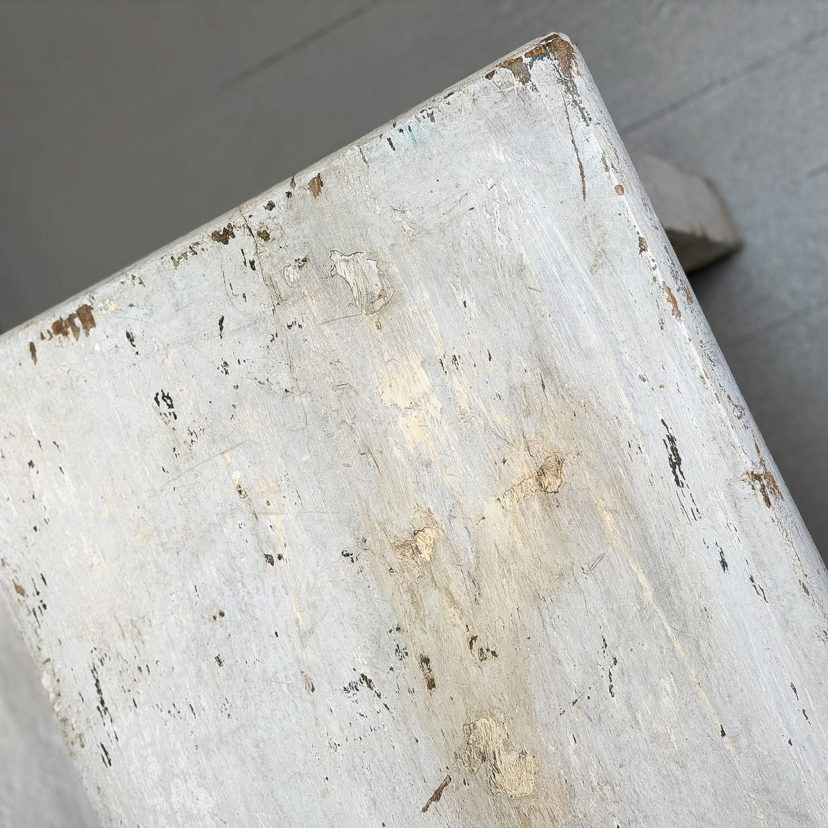 White Timber Bench