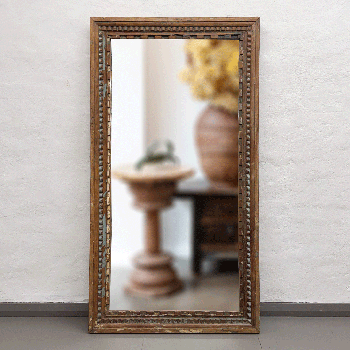 Distressed Indian Full-Length Mirror