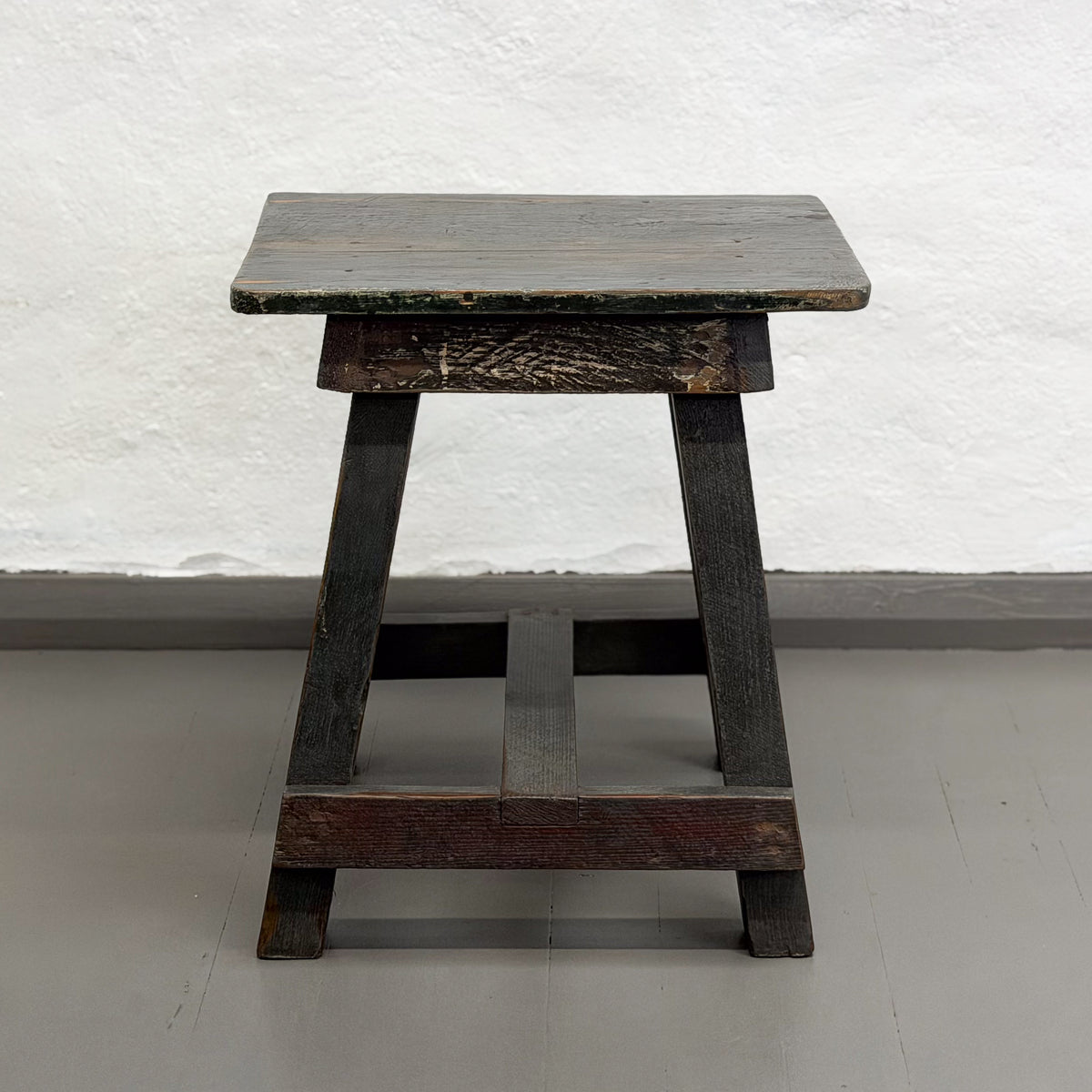 Black Teak Stool