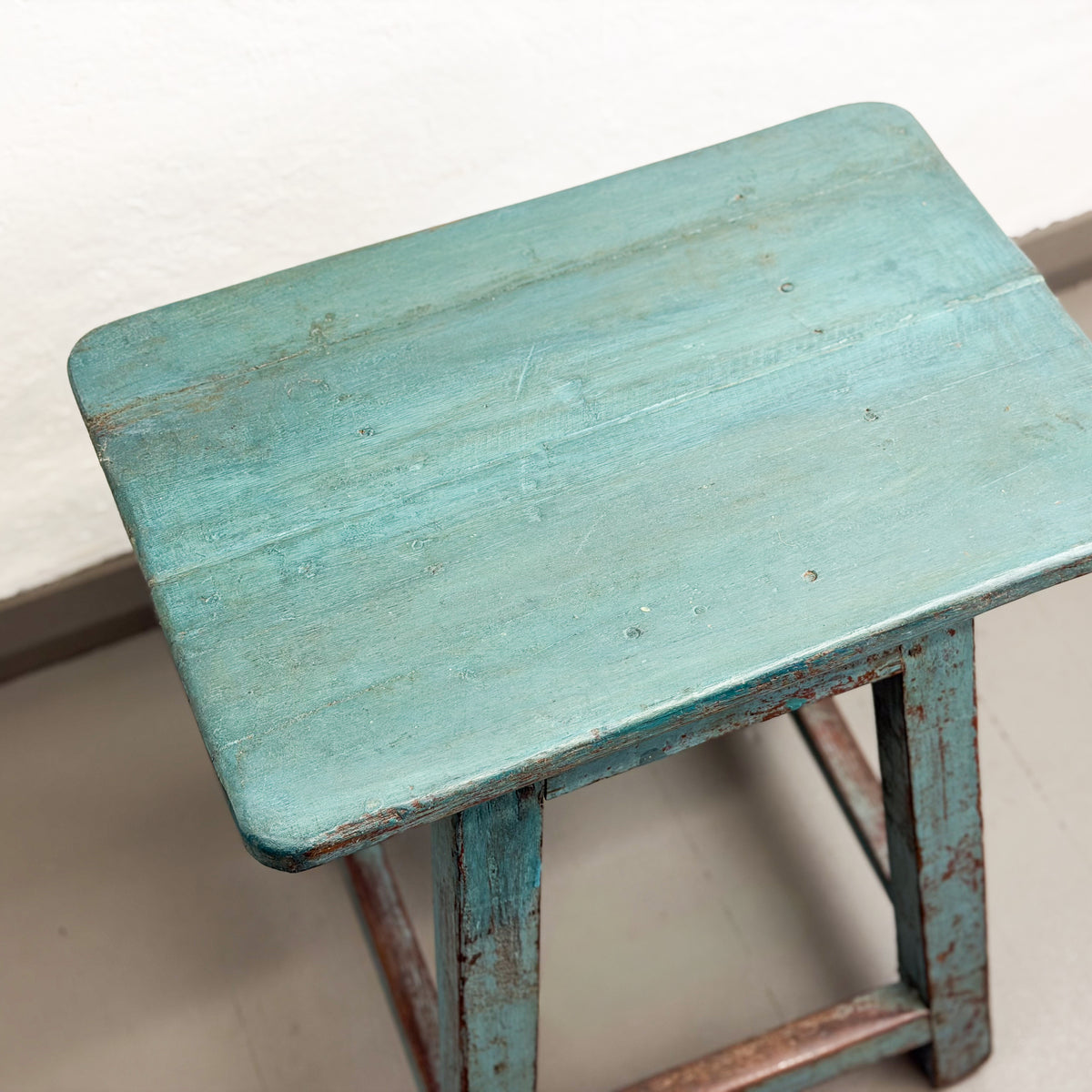 Blue Teak Stool