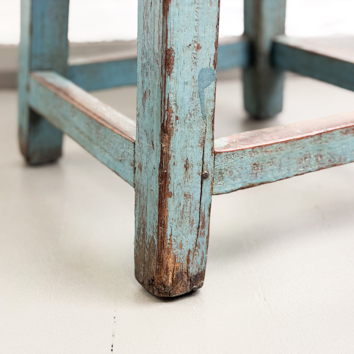 Blue Teak Stool