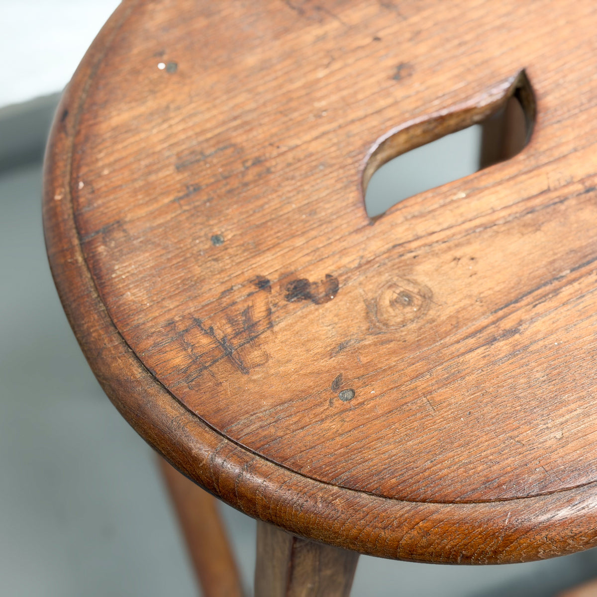 Round Teak Stool