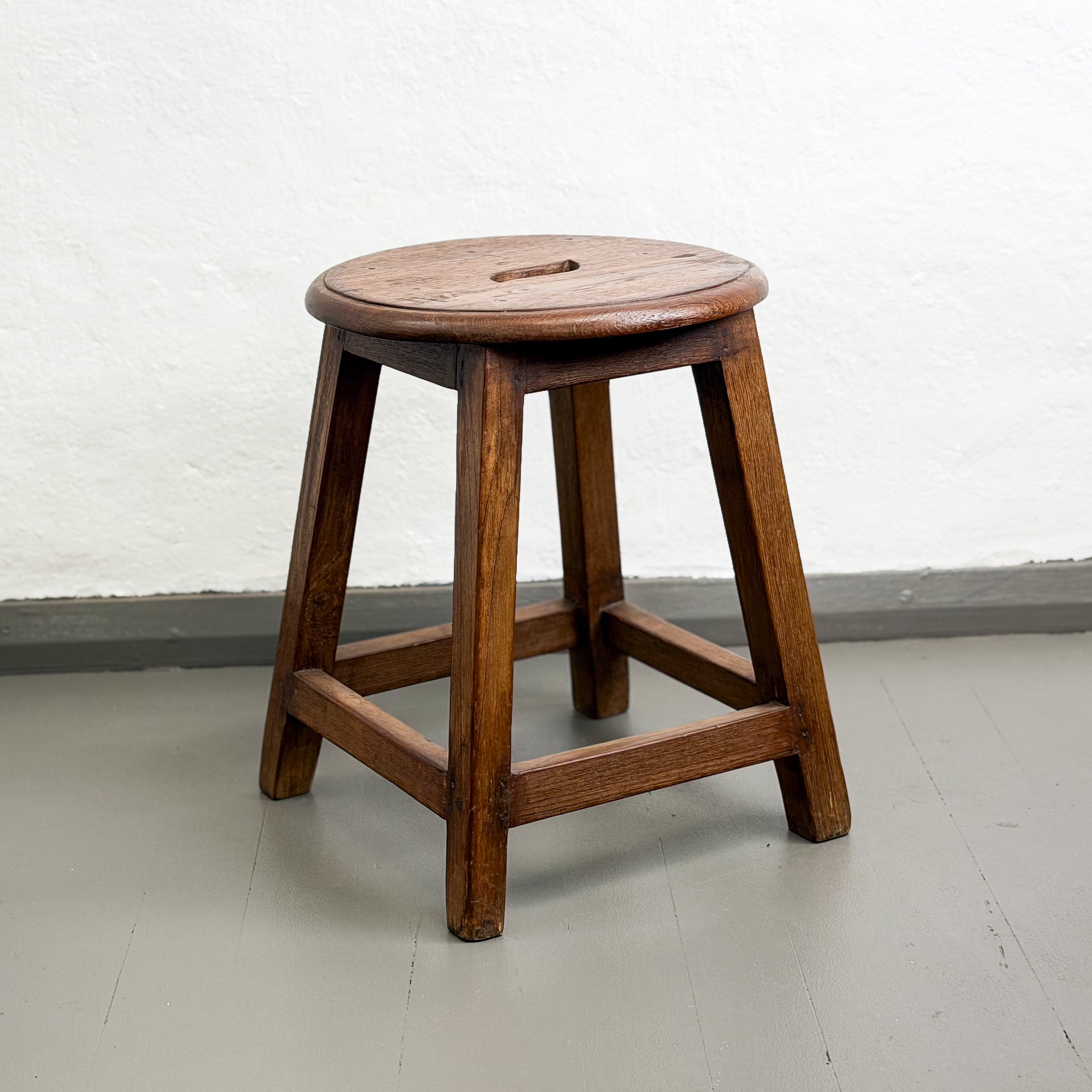 Round Teak Stool
