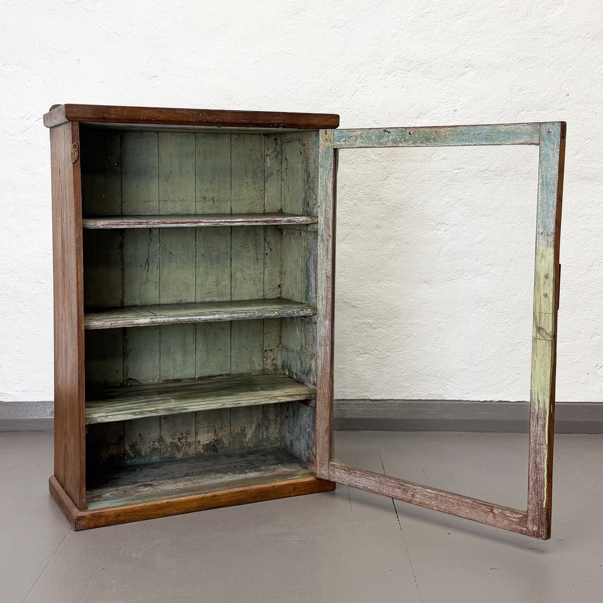 Vintage Indian Glass Showcase