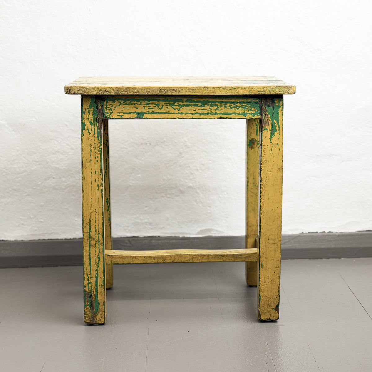 Yellow Kids Painted Timber Table