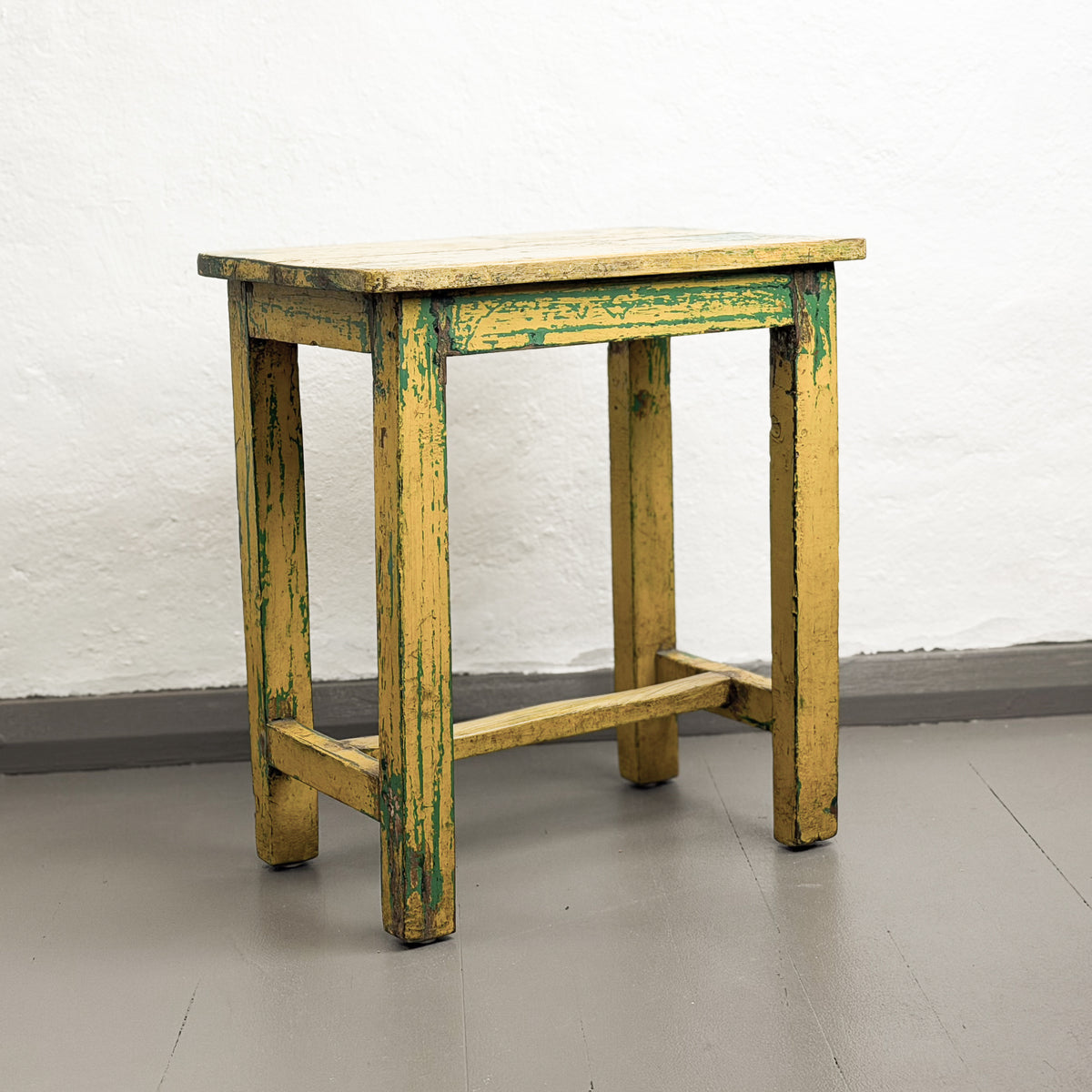 Yellow Kids Painted Timber Table