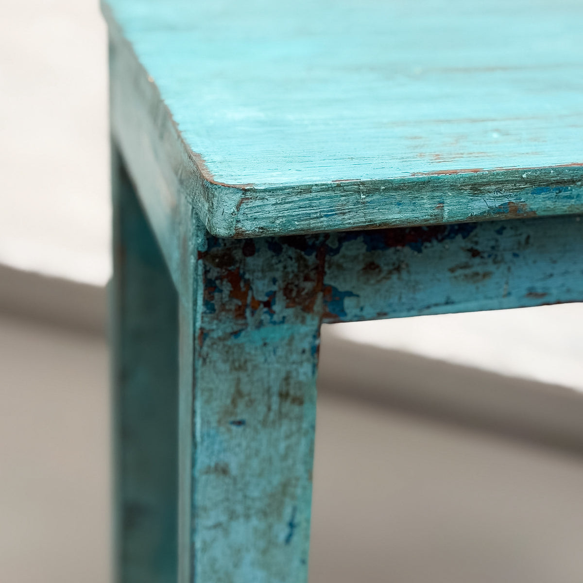 Turquoise Kids Painted Timber Table