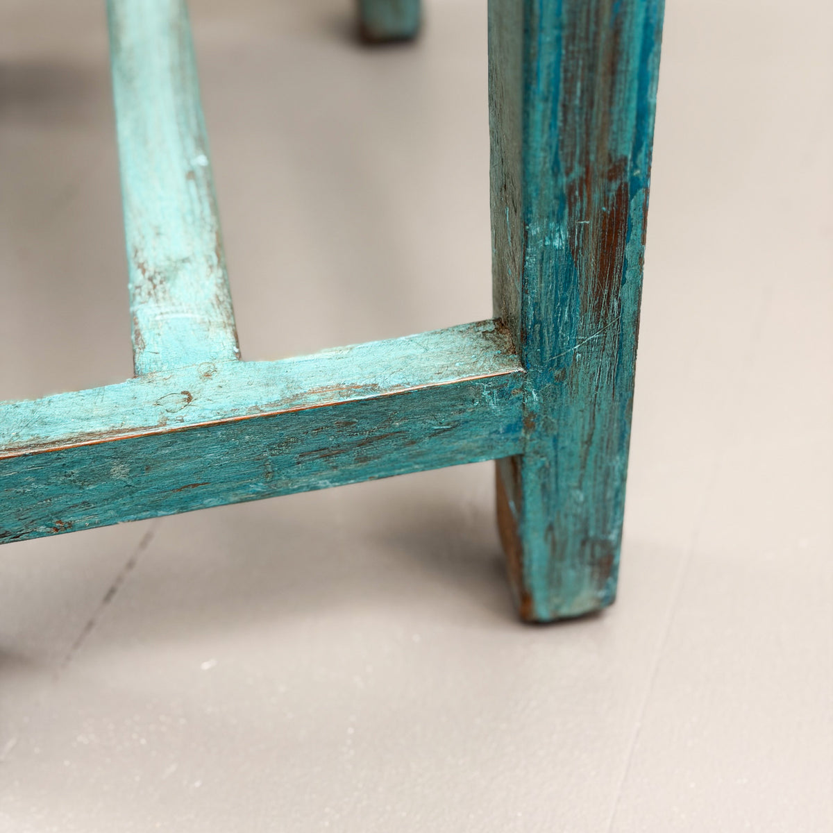 Turquoise Kids Painted Timber Table