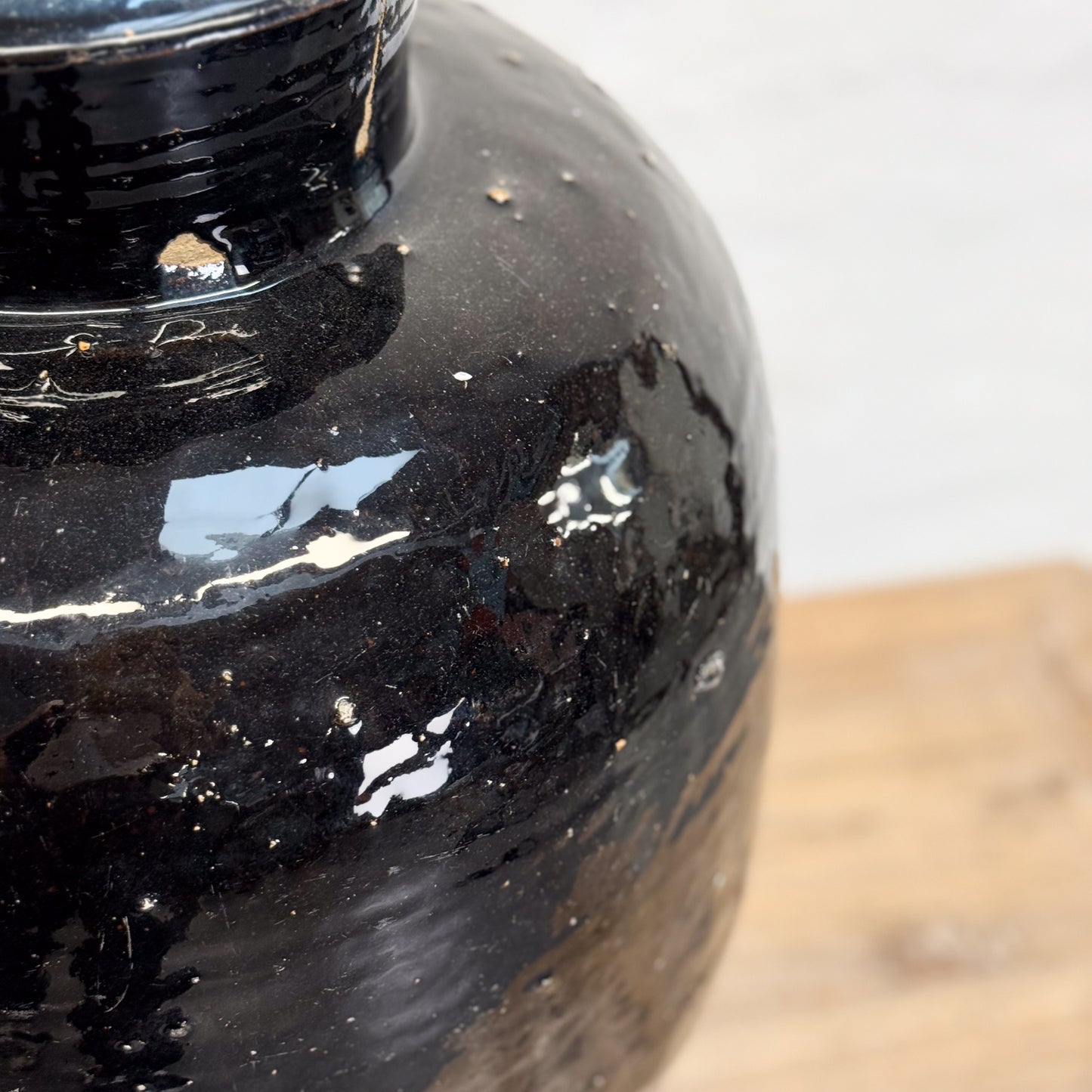 Glazed Lidded Storage Jar