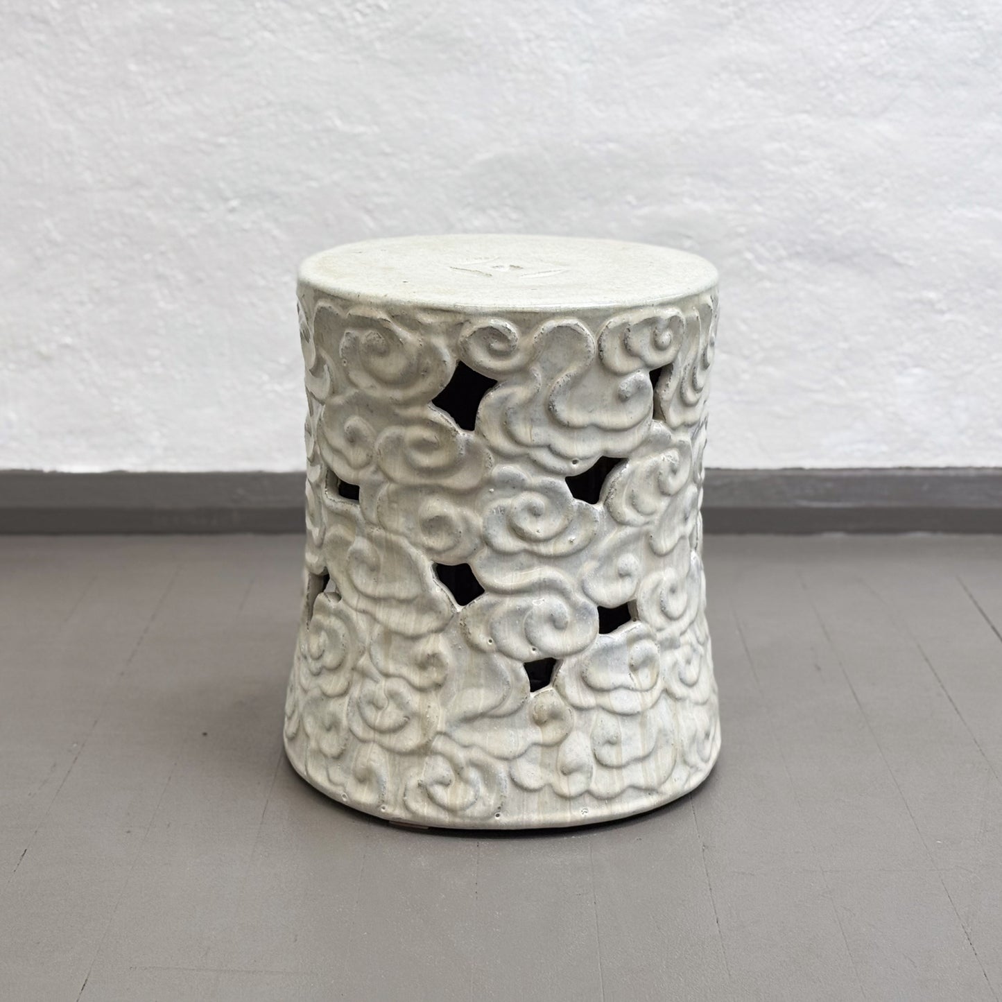 White Cloud Porcelain Stool