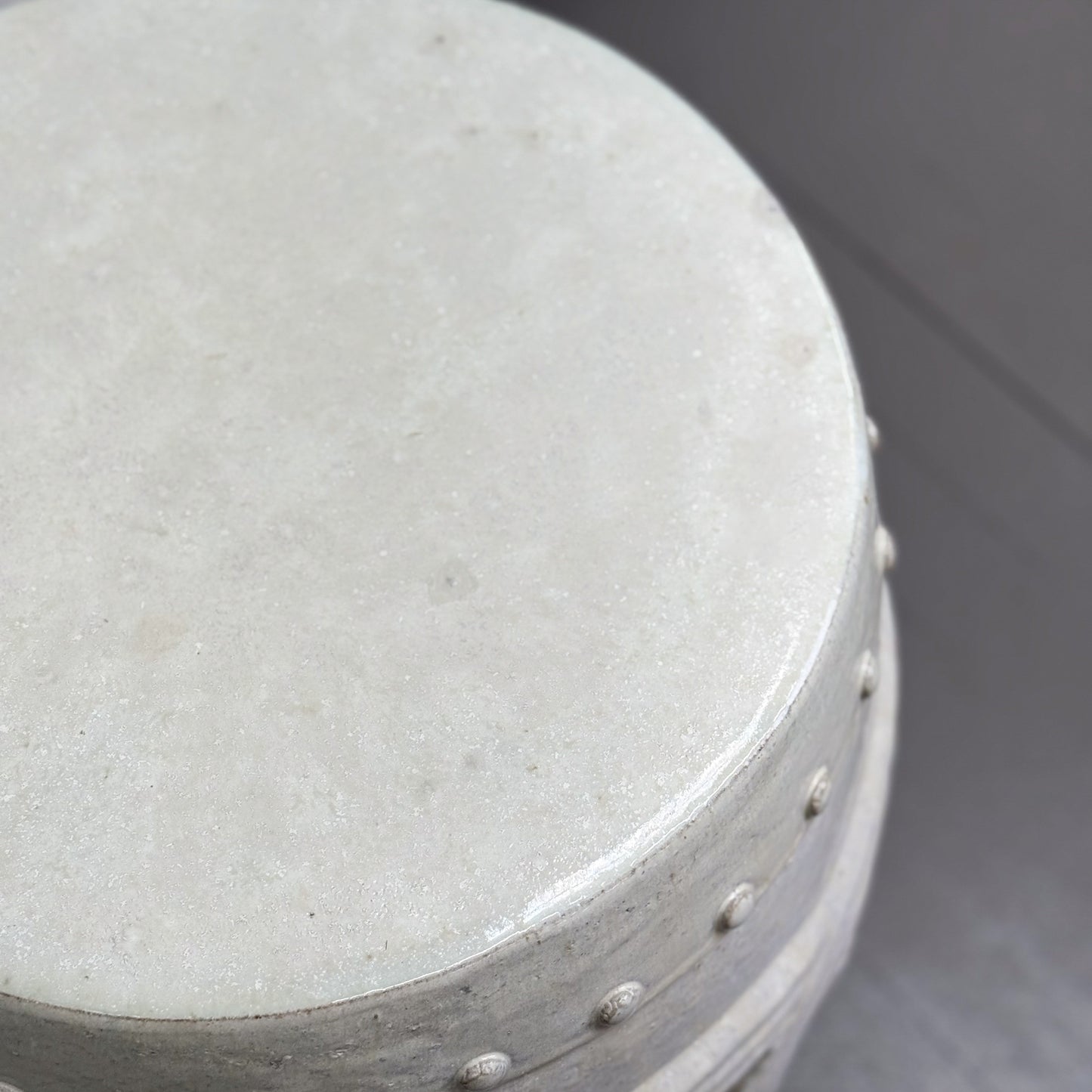 White Porcelain Rope Stool